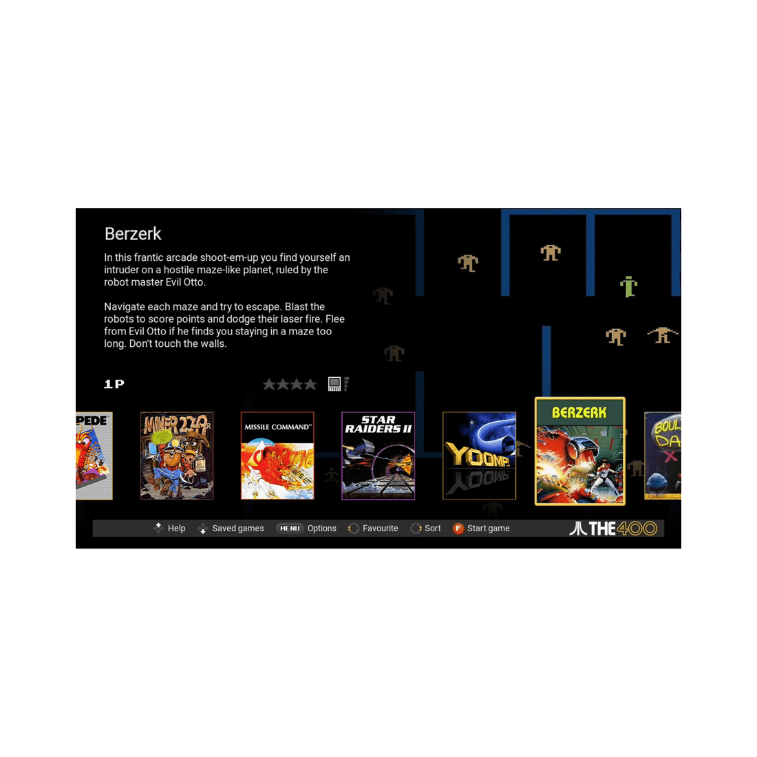 7 Retro Games Atari THE400 Mini Console - Beige, 7 of 10