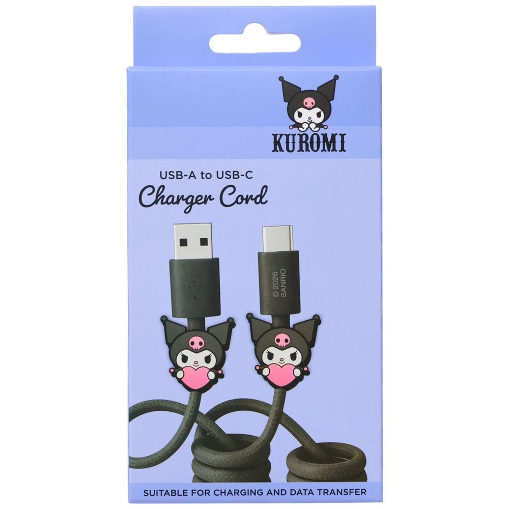 3 Kuromi USB-A to USB-C Charger Cord, 3 of 3