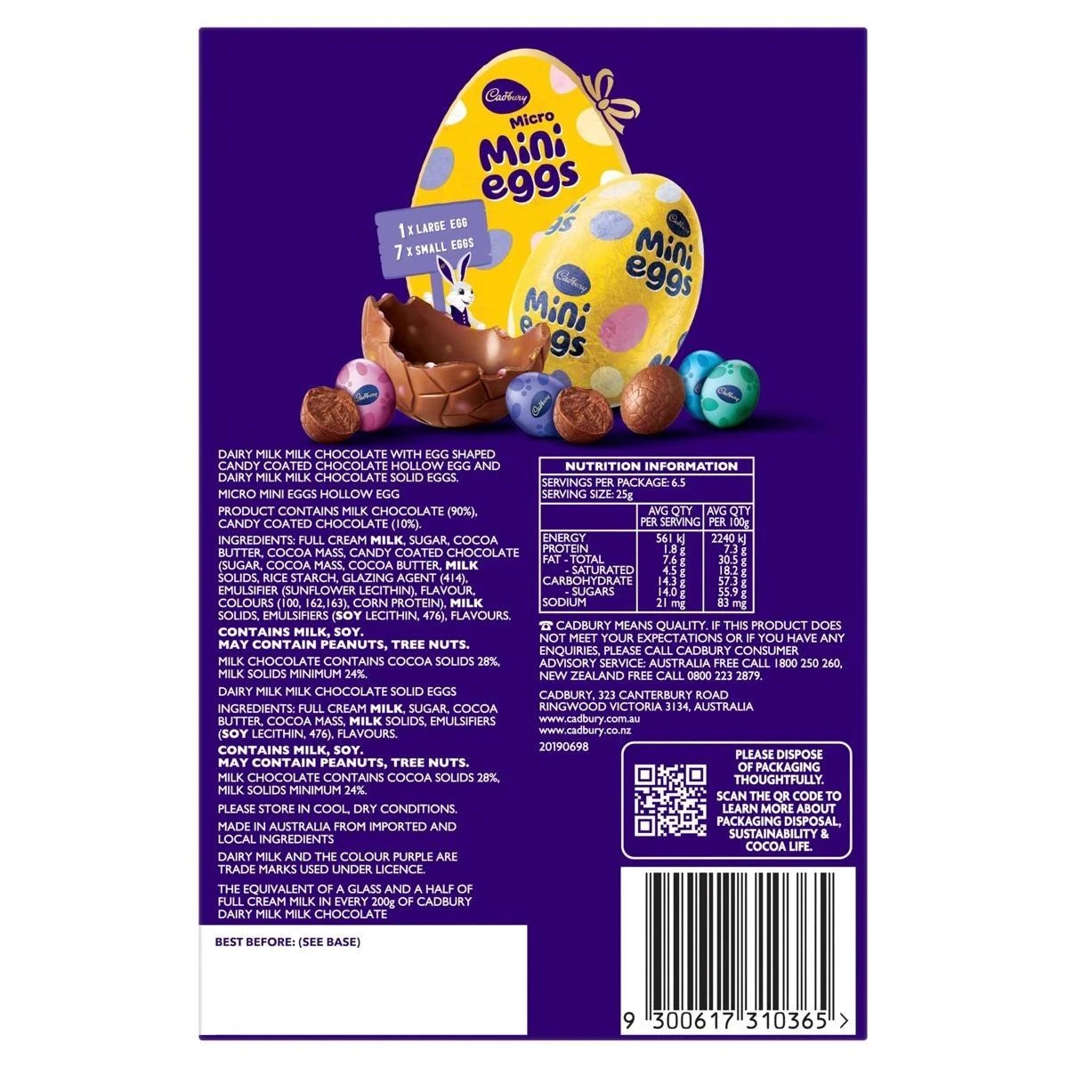 4 Cadbury Micro Mini Eggs Easter Gift Box 163g, 4 of 6