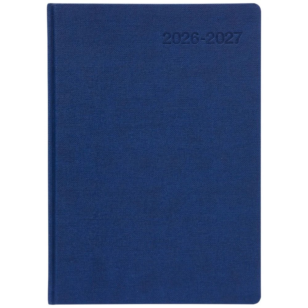 2 J.Burrows A4 Week to View Textured FY26/27 Diary Navy, 2 of 6