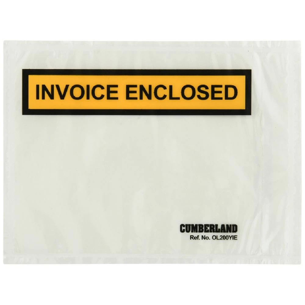 1 Cumberland Invoice Enclosed Envelopes 100 Pack, 1 of 1