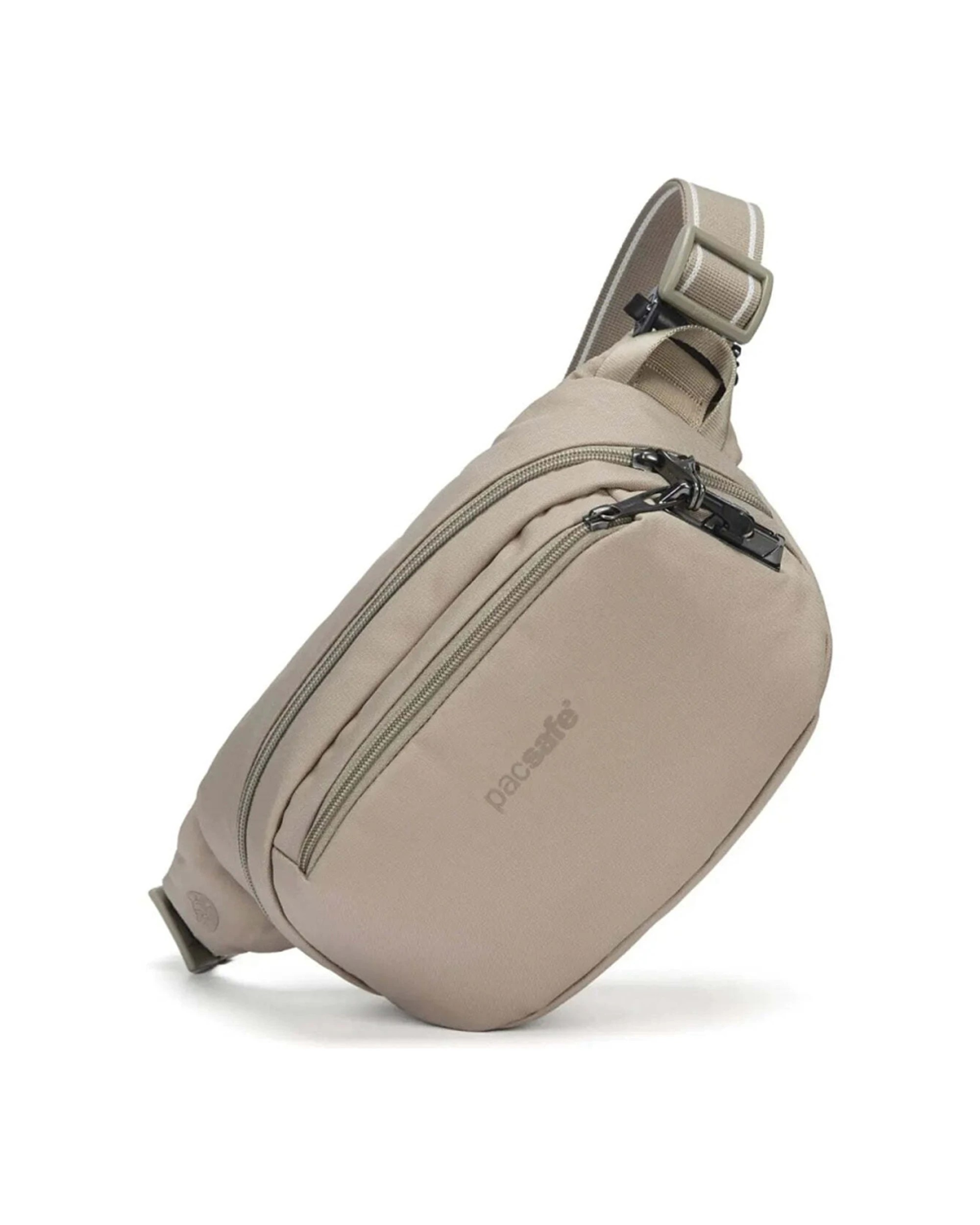 1 Pacsafe V Anti-Theft RFID Slashguard Secure Travel Hip Pack Compact Carry - Brown, 1 of 7