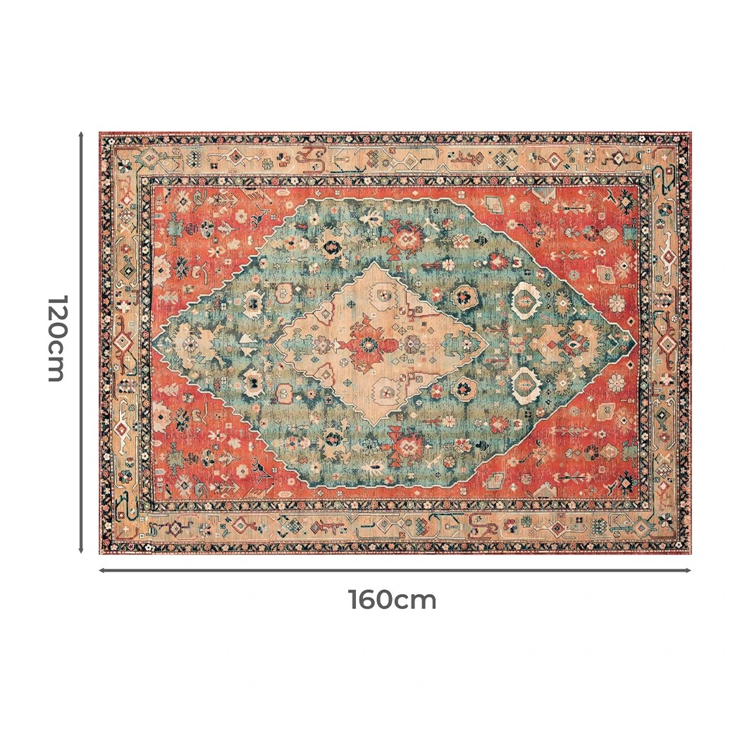 3 Marlow Large Area Rugs Boho Faux Cashmere Carpet Print, 3 of 8