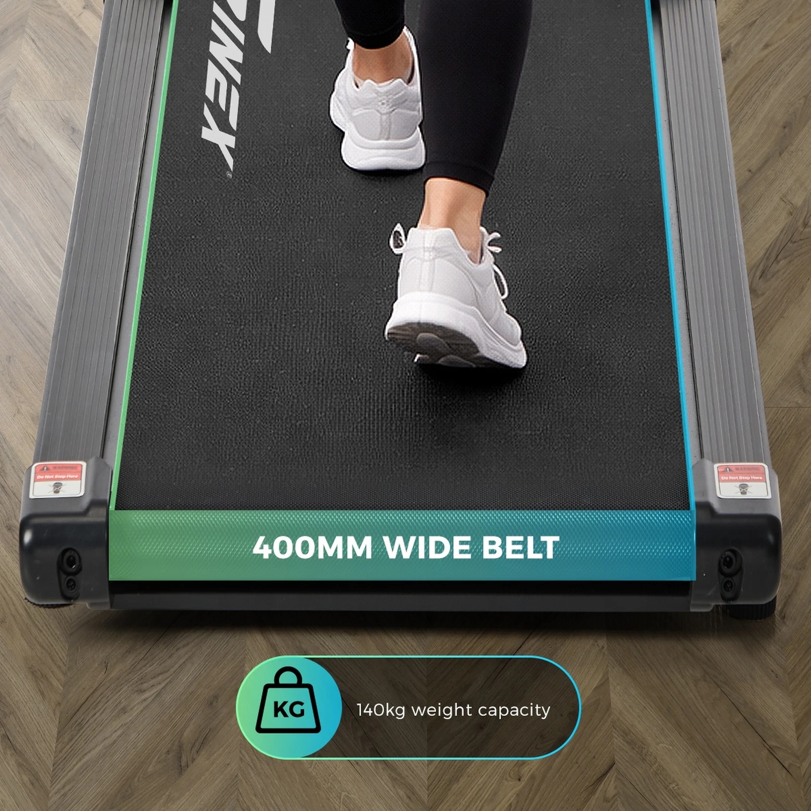 9 Finex Electric Walking Pad Foldable Under-Desk Treadmill - Black, 9 of 10