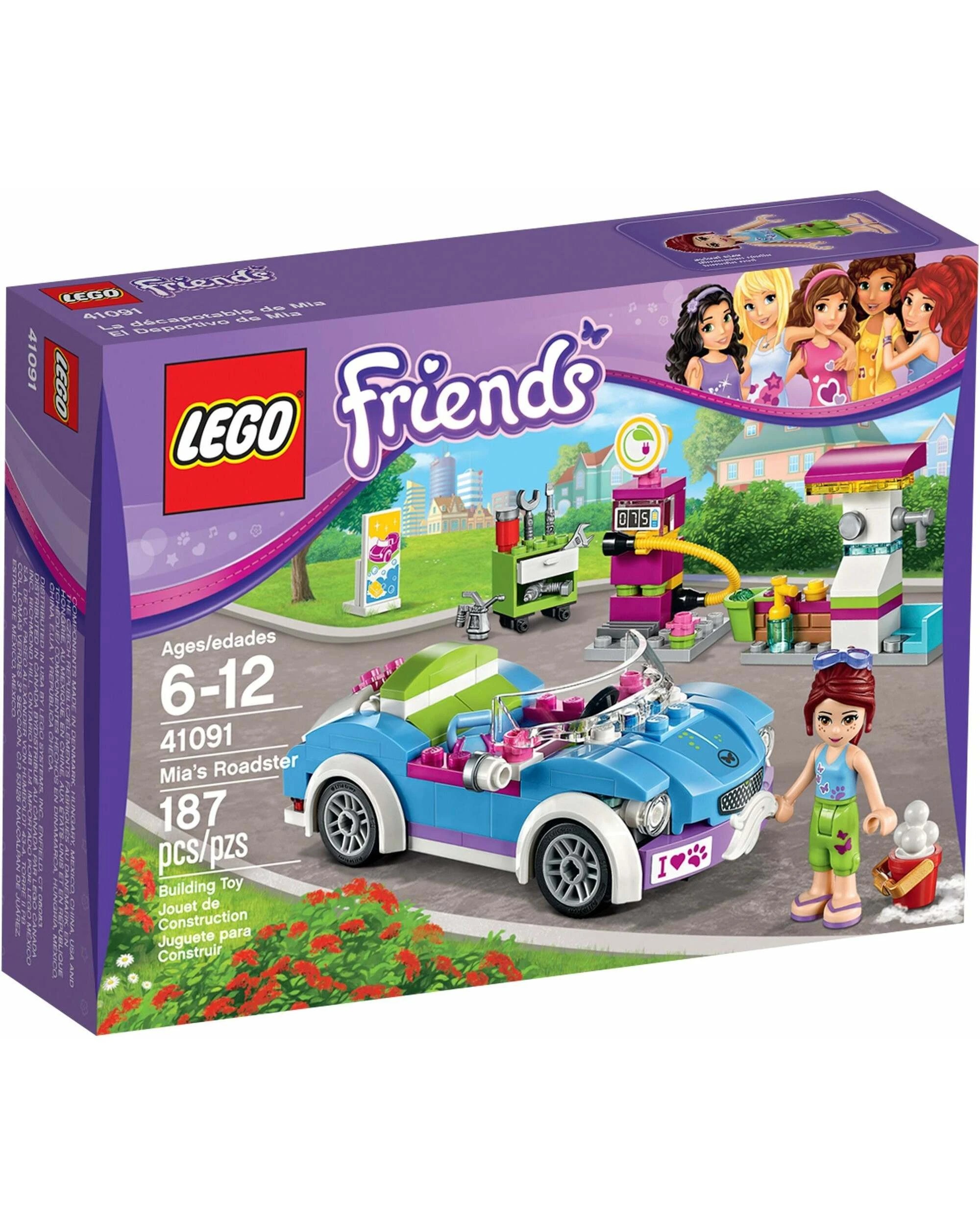 1 LEGO 41091 Mia's Roadster: Heartlake City Car & Gas Station Playset, 1 of 5