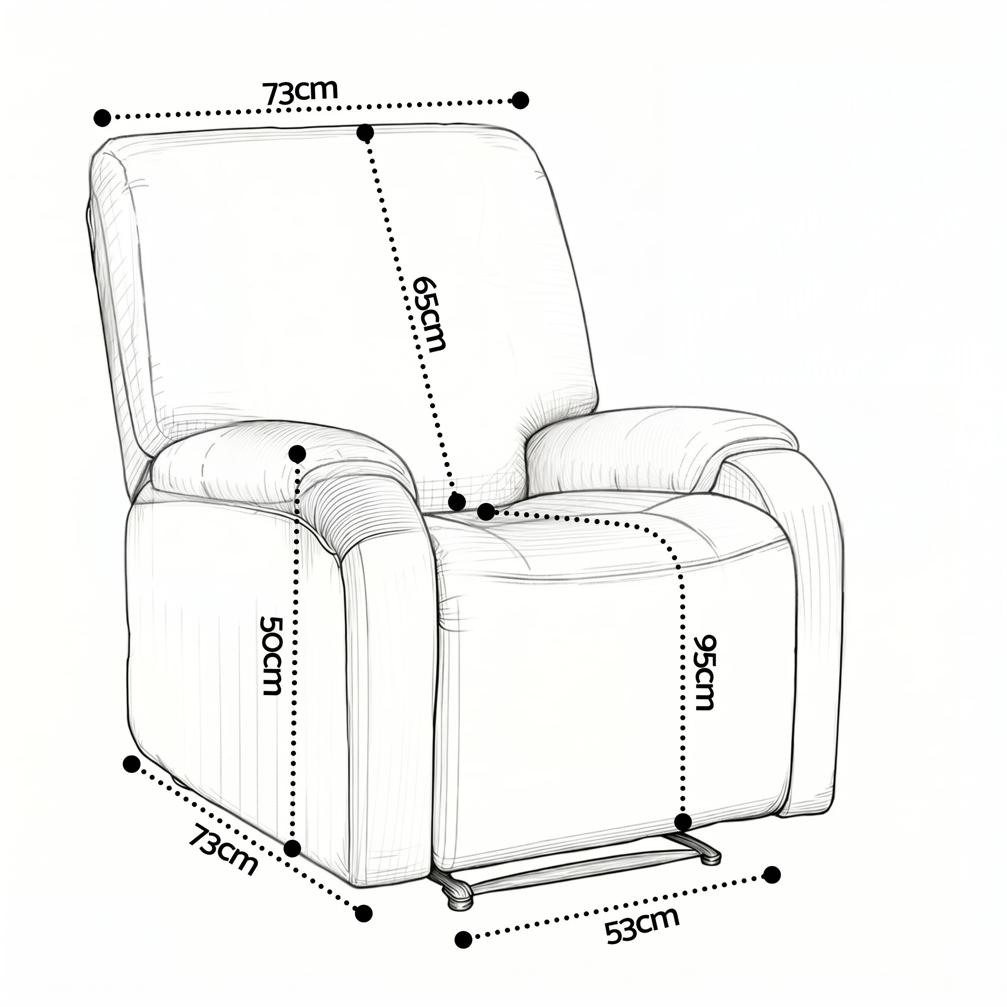 2 Artiss Stretch Kids Recliner Cover 4-Pieces Slipcovers Printed Polyester - Pink, 2 of 4