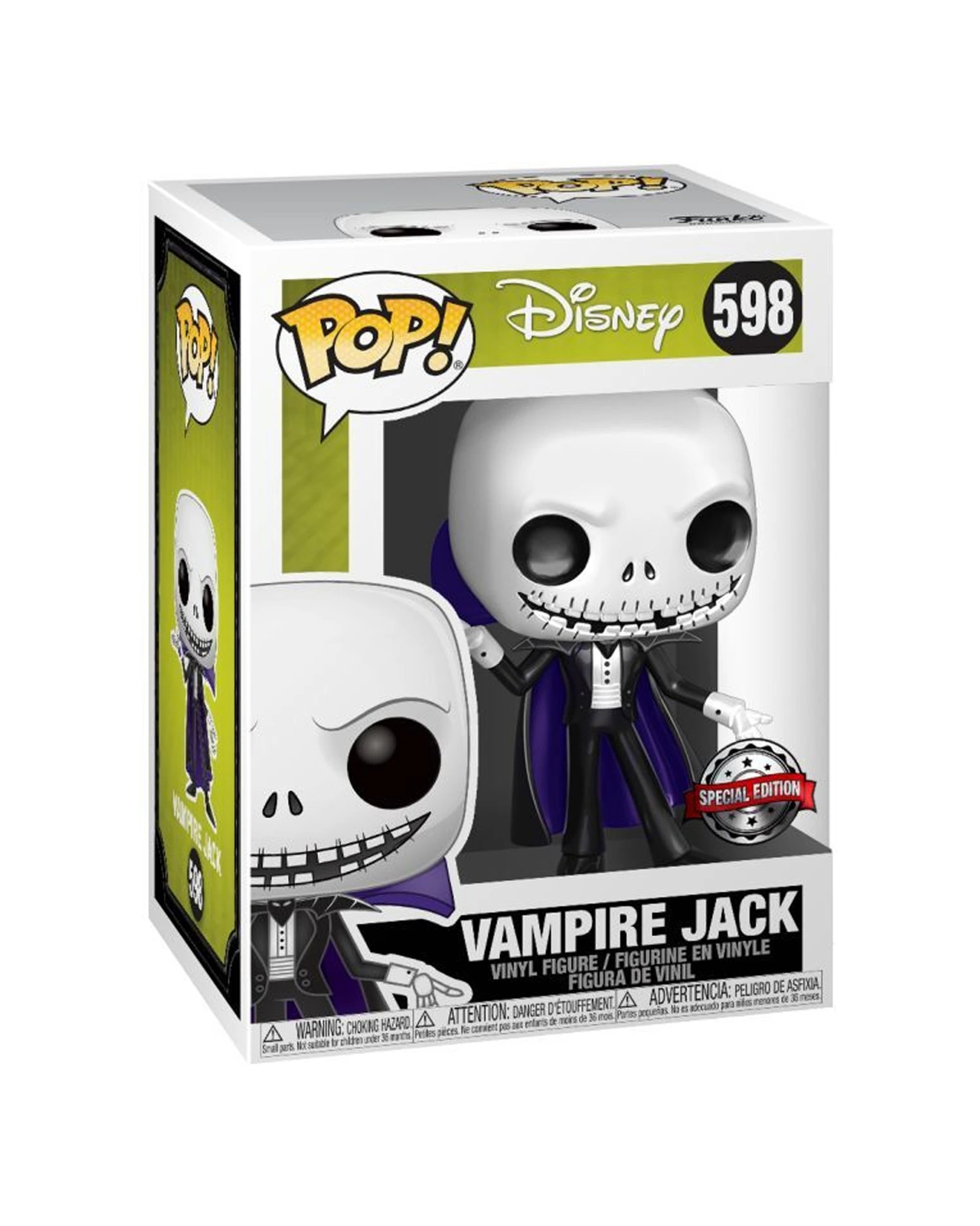 3 POP NBX - Jack Vampire MT Pop Pop Vinyl Figure Collectible 10cm Action Figure - Multi, 3 of 3