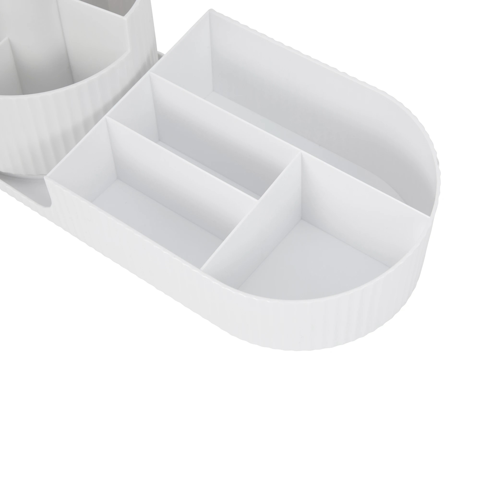 4 Rotating Desk Organiser - White, 4 of 8