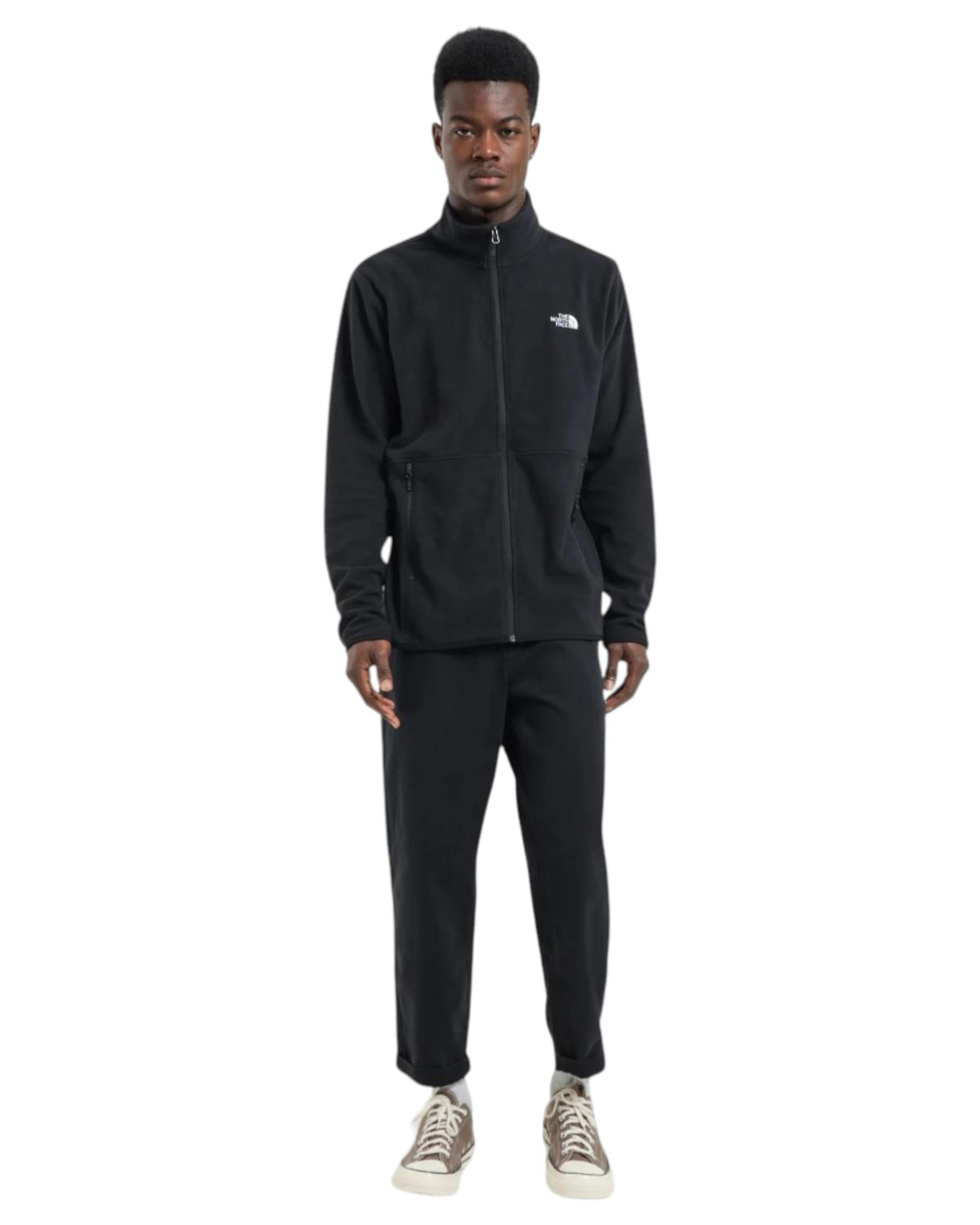 4 The North Face Mens TKA Glacier Full Zip Black Jacket BLACK, 4 of 7