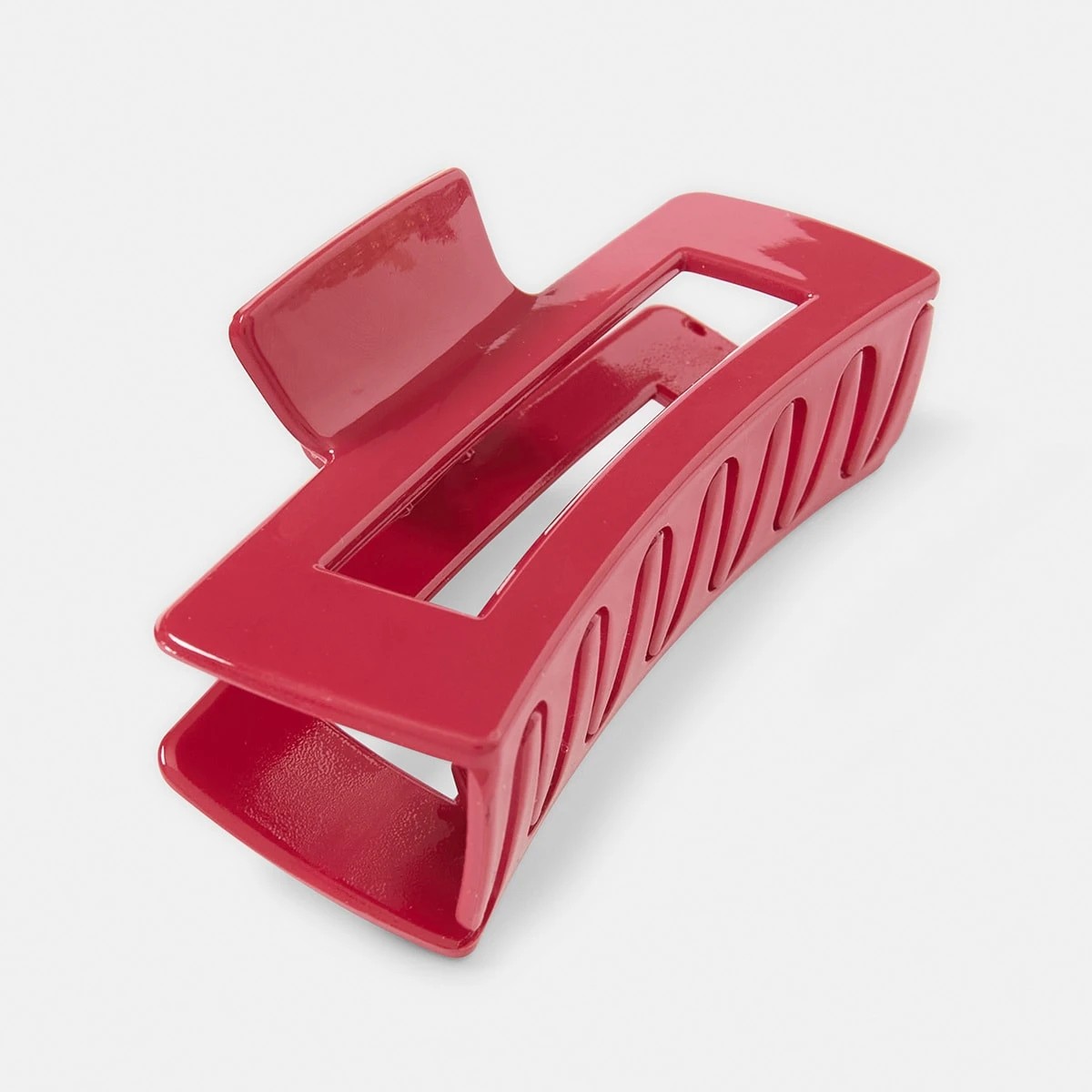 2 Red Rectangle Claw Hair Clip, 2 of 4