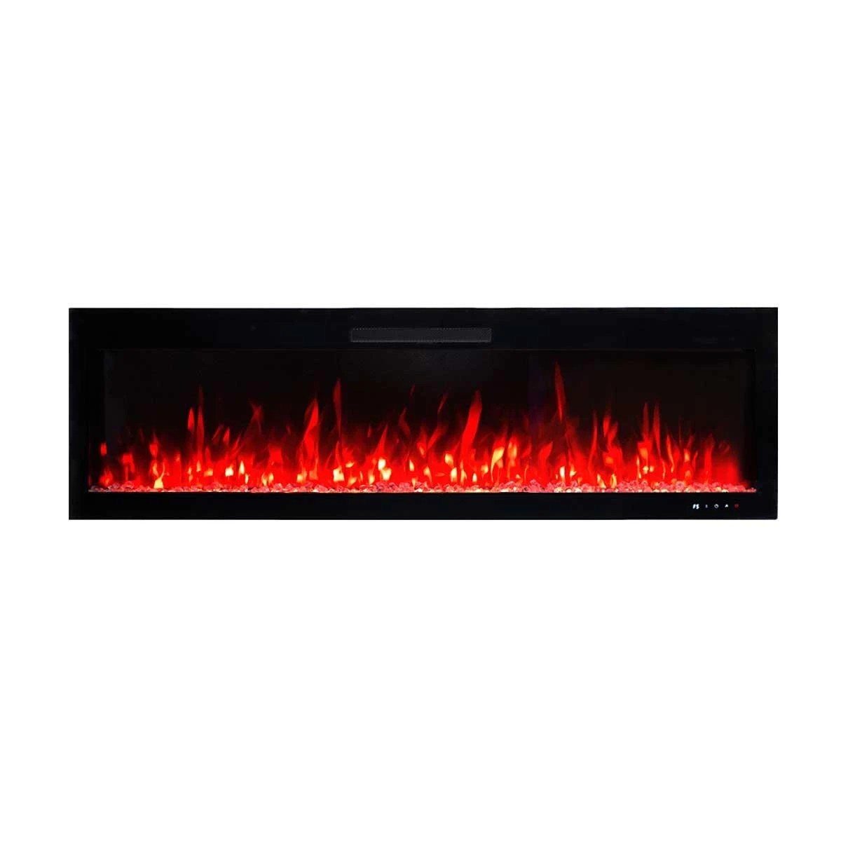 3 Moda Living Rocco 60 inch Electric Fireplace - Black, 3 of 5