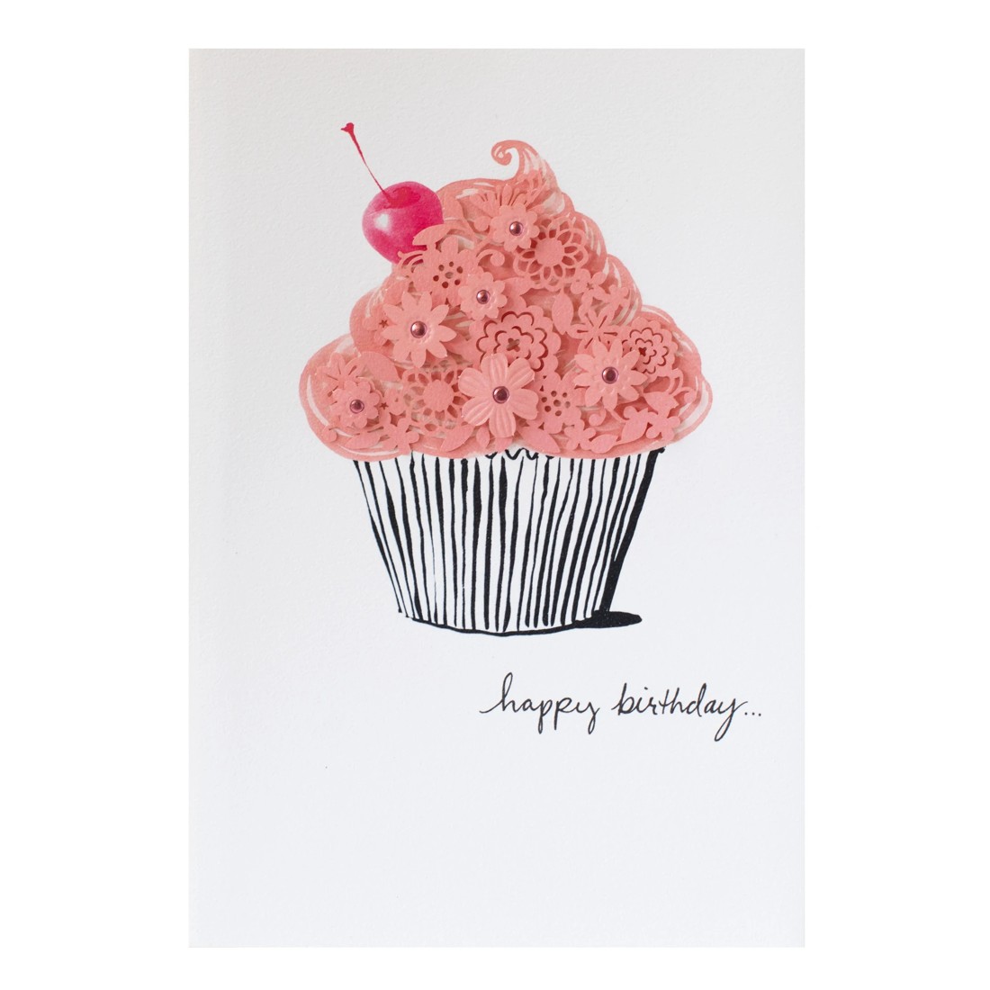 3 Hallmark Signature Birthday Card - Laser Cupcake, 3 of 3