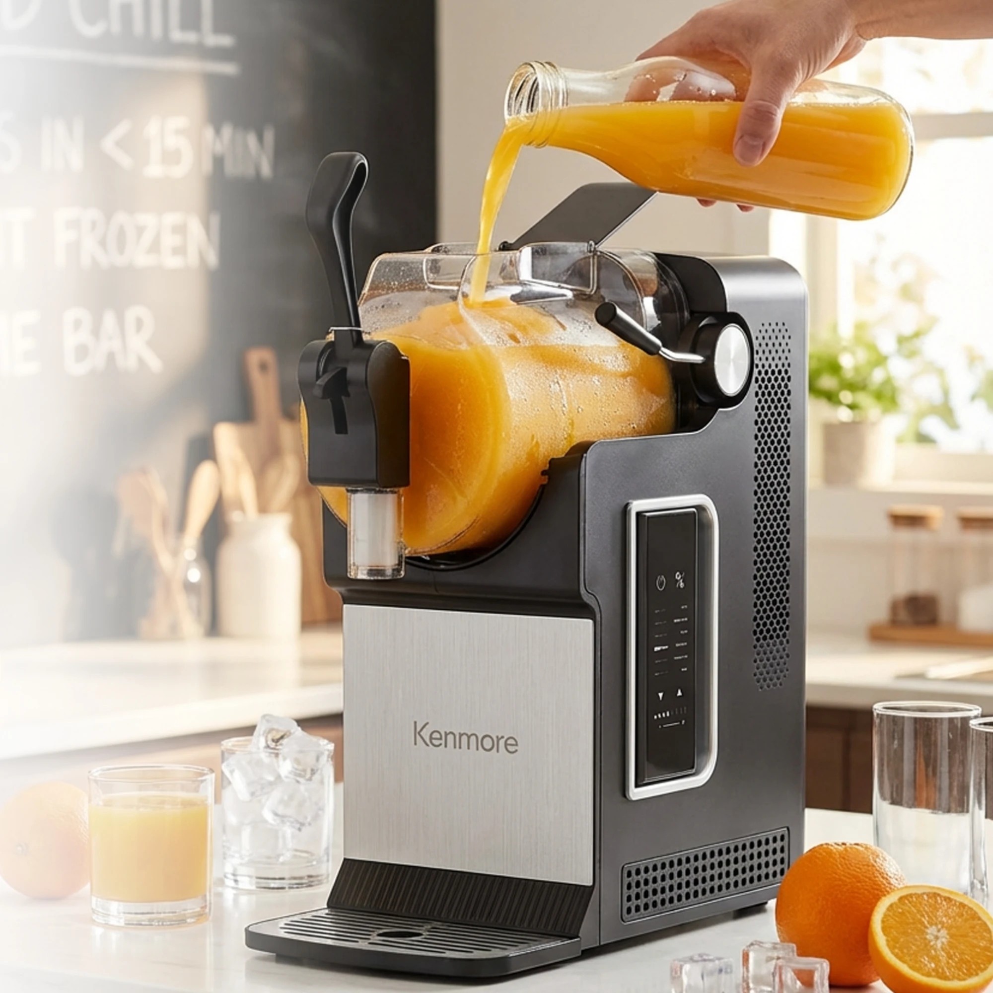 3 Kenmore 2.1 L Slushie and Frozen Drink Machine - Silver, 3 of 10