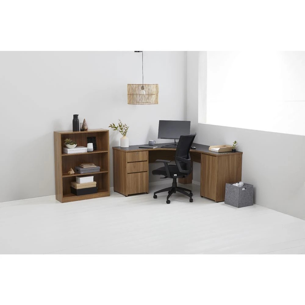 10 Washington 1500 x 1500mm Corner Workstation Black Walnut Desks, Tables and Workstations, 10 of 10