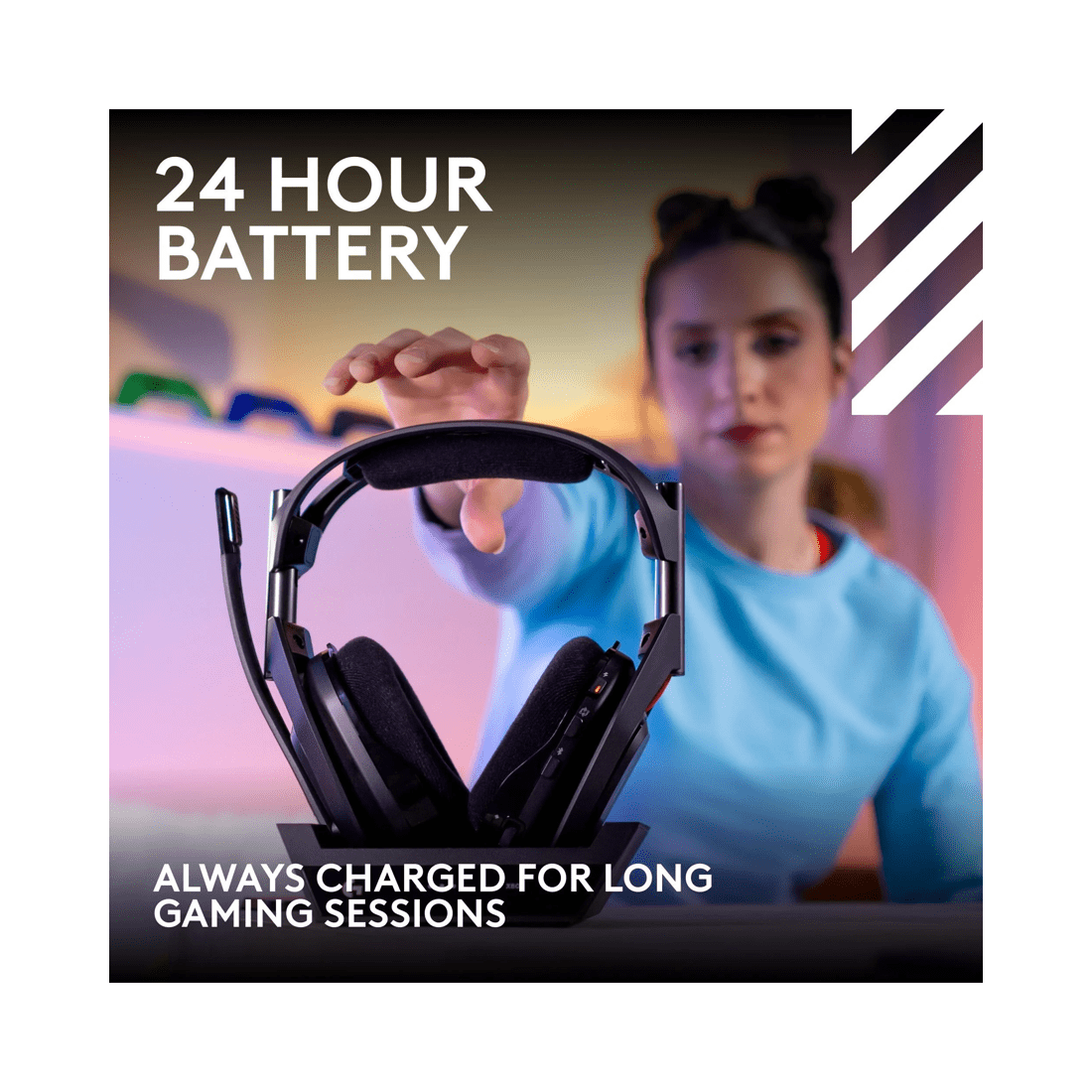 7 Logitech G Astro A50 LIGHTSPEED Wireless Gaming Headset + Base Station - Black, 7 of 10