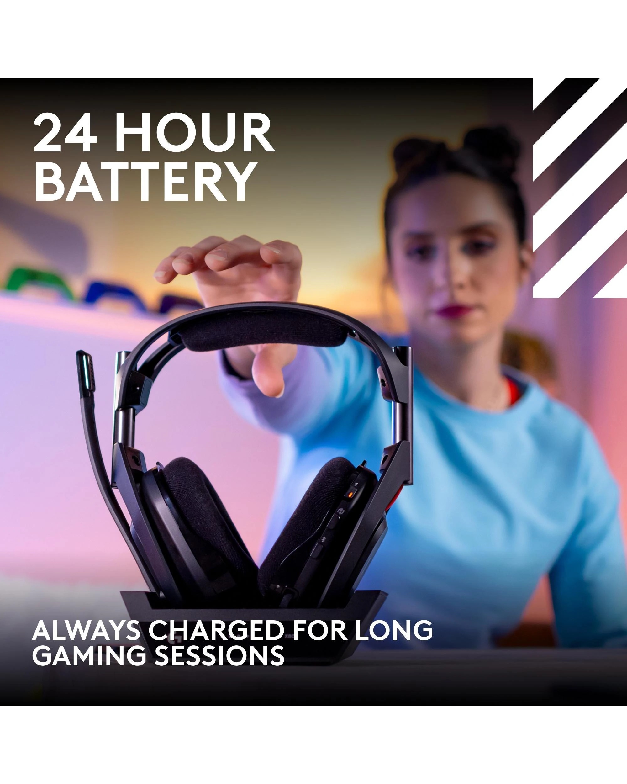 7 Logitech G Astro A50 LIGHTSPEED Wireless Gaming Headset + Base Station - Black, 7 of 10