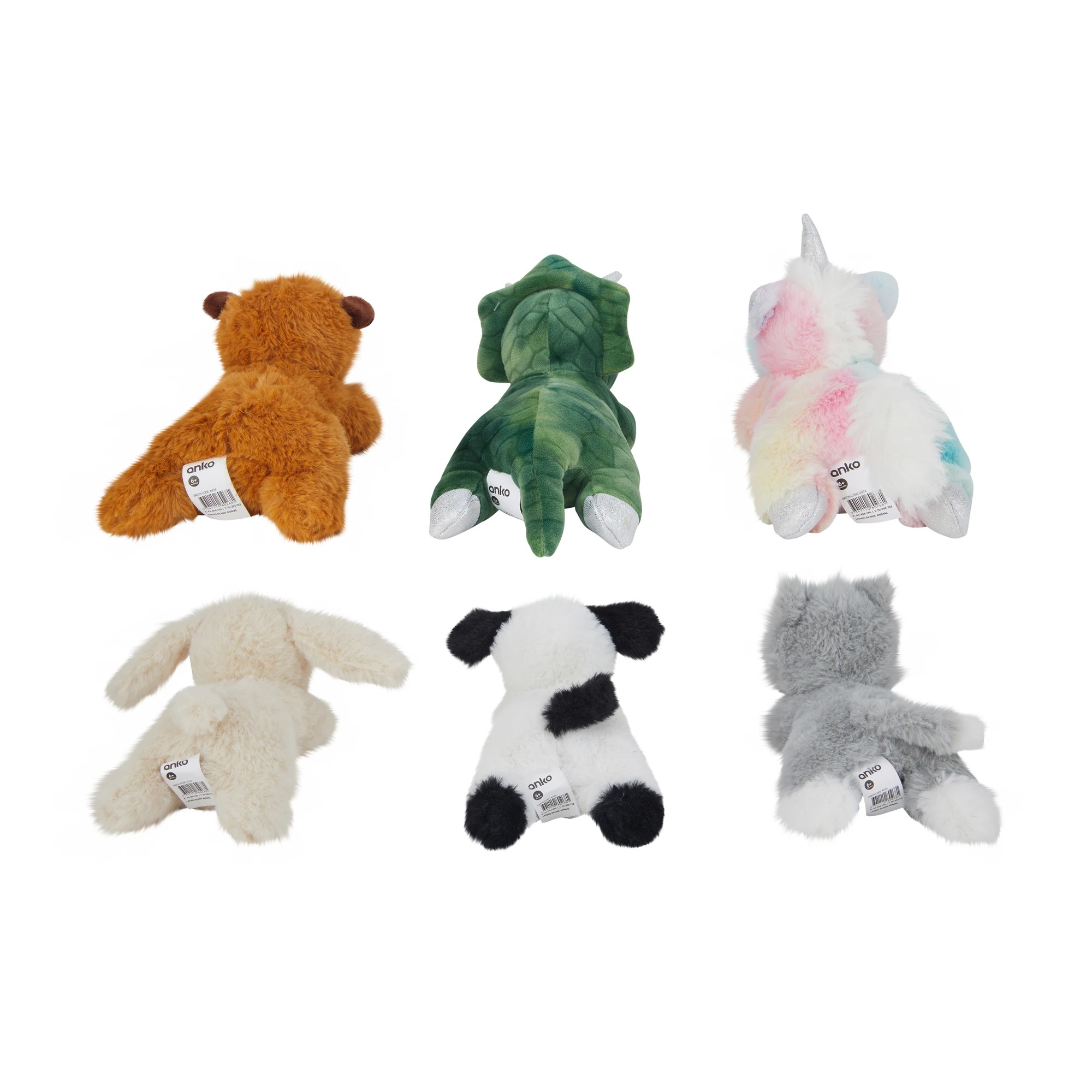 5 Laying Beanie Animal Toy - Assorted, 5 of 5