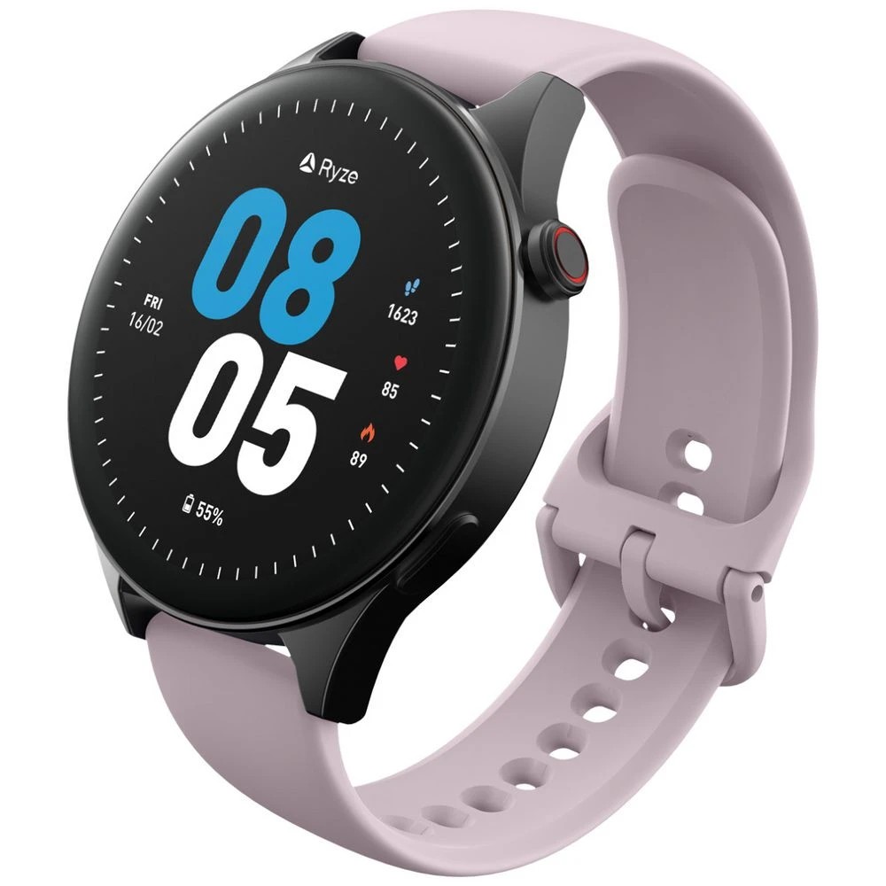 1 Ryze Wave Smart Watch Purple and Black, 1 of 4