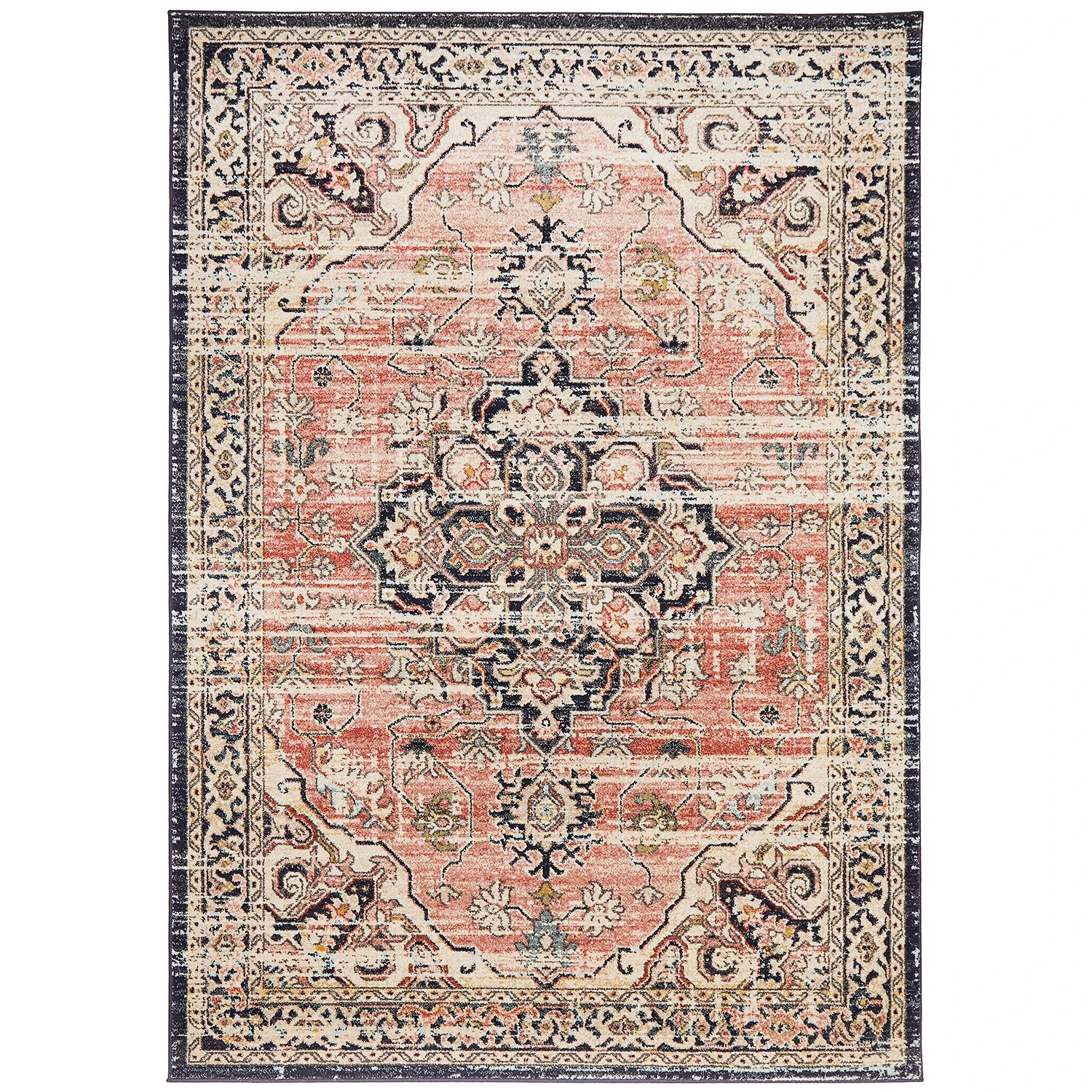 2 Common Ground Rugs Eterna 851 230x160cm - Medium Power Loomed Pet Friendly Floor Rug - Pink, 2 of 9