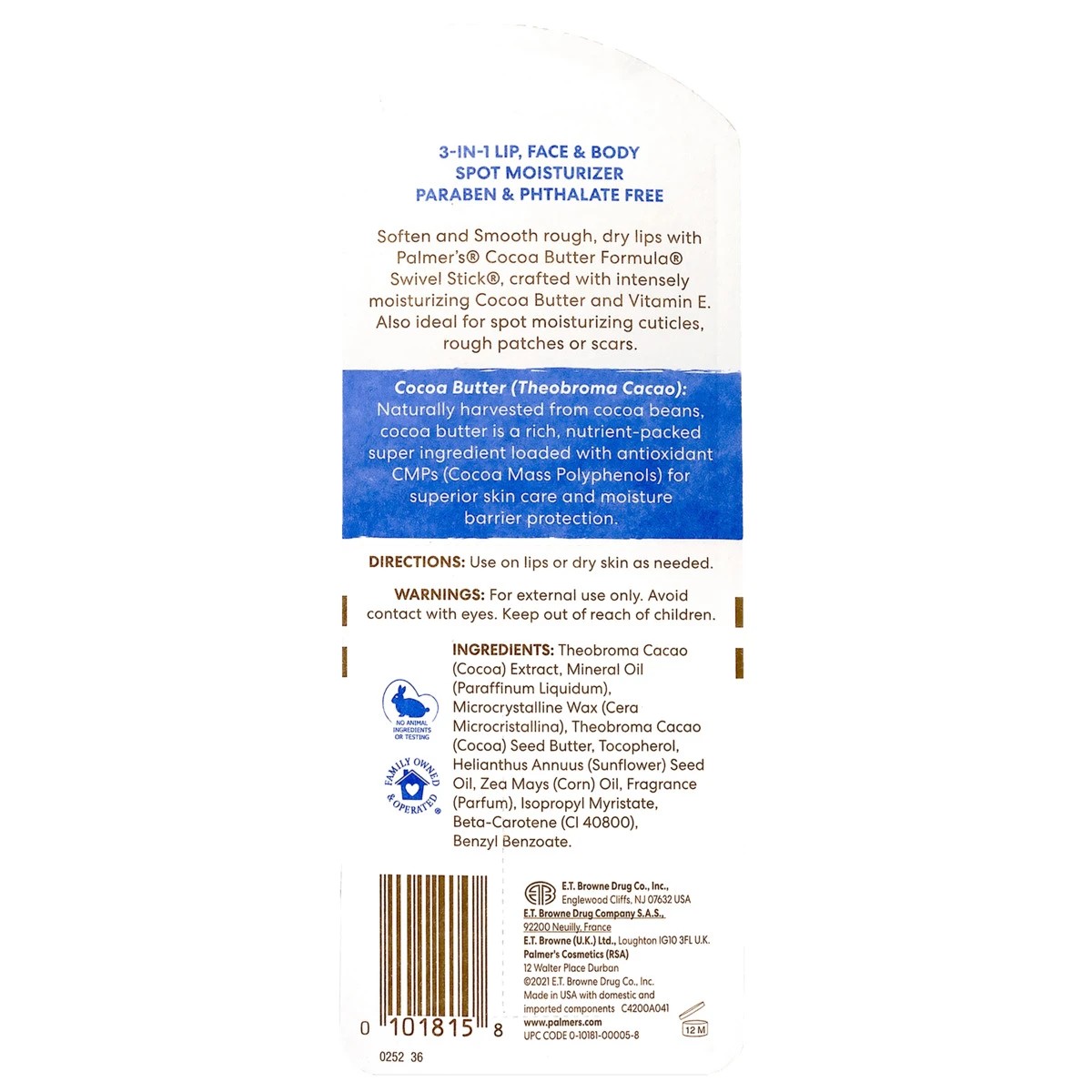 3 Palmer's Cocoa Butter Swivel Stick 14g - Vitamin E, 3 of 3