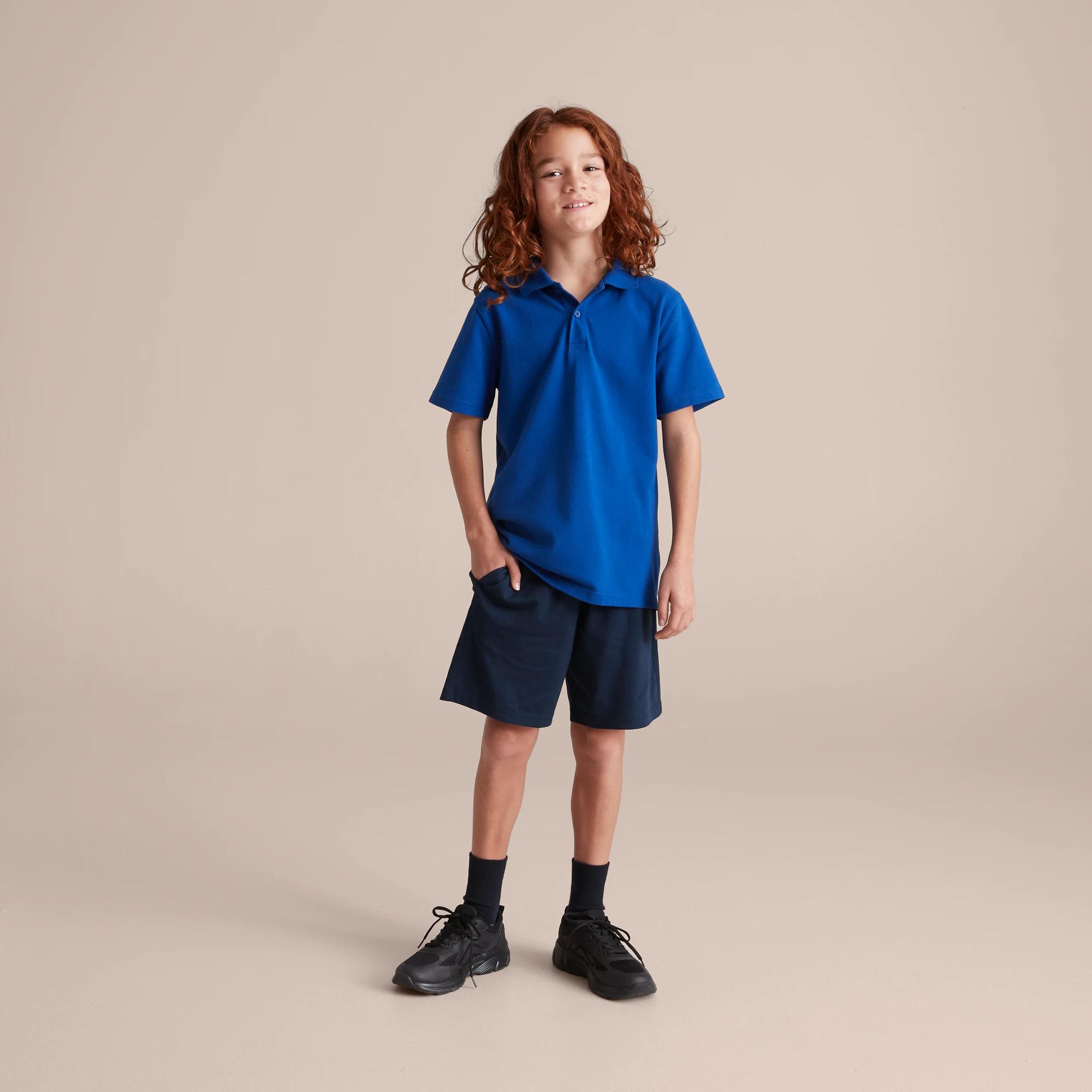 2 Target School Knit Shorts NAVY BLUE, 2 of 10