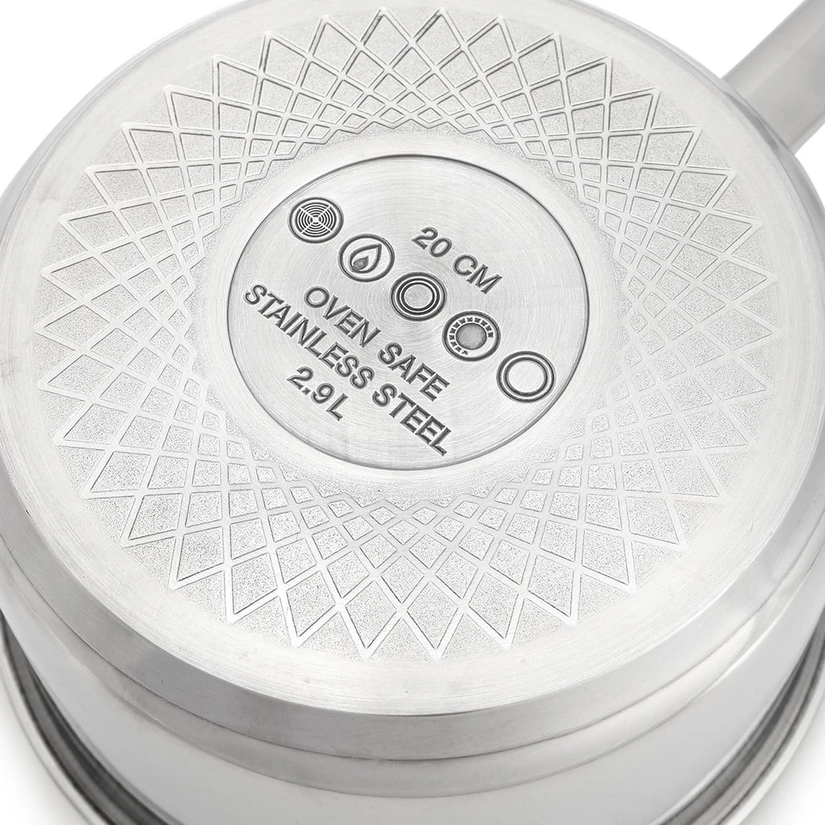 7 20cm Stainless Steel Saucepan with Aluminium  Base, 7 of 8