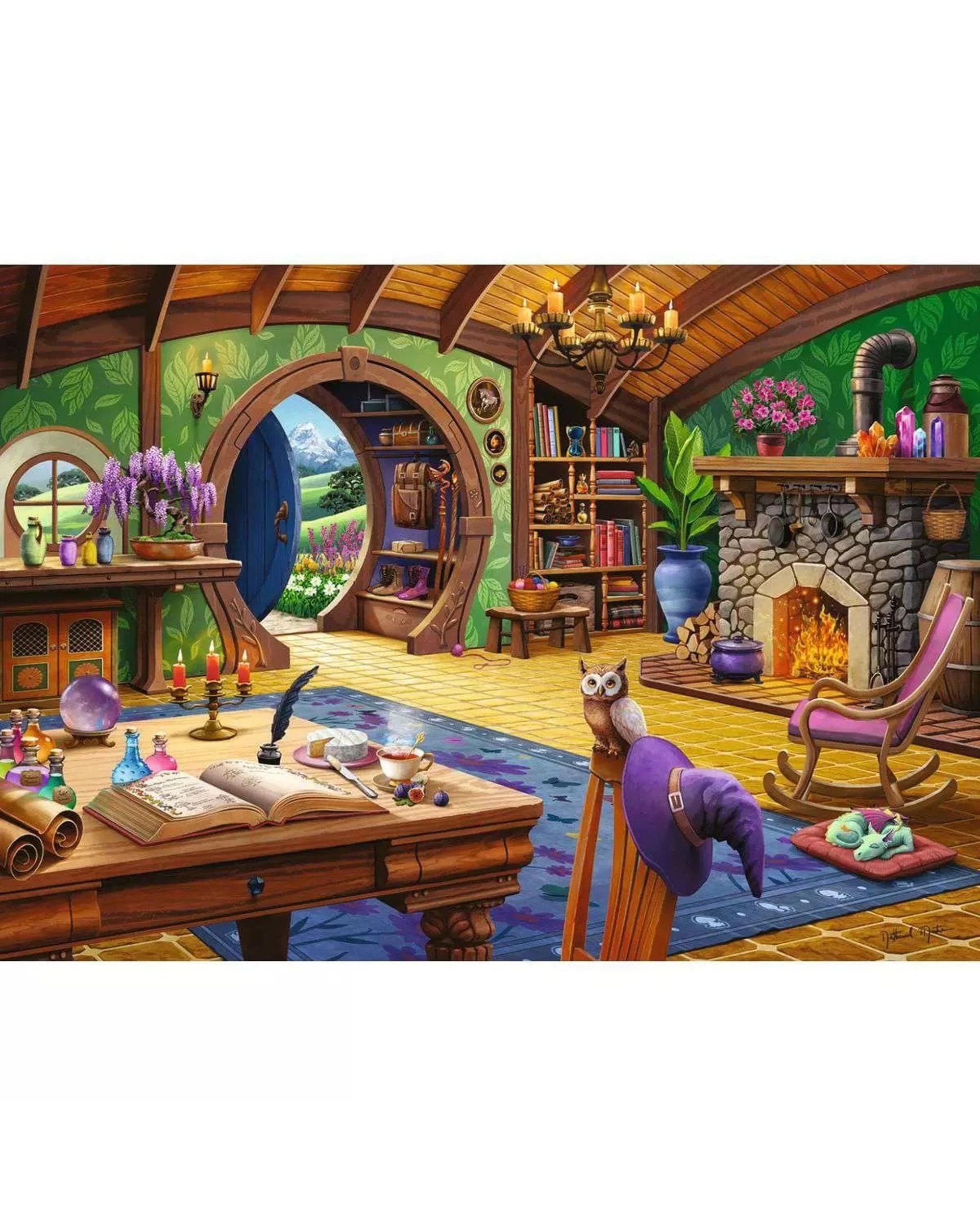 2 Ravensburger Charmed Cottage 1000 Piece Jigsaw Puzzle, 2 of 3