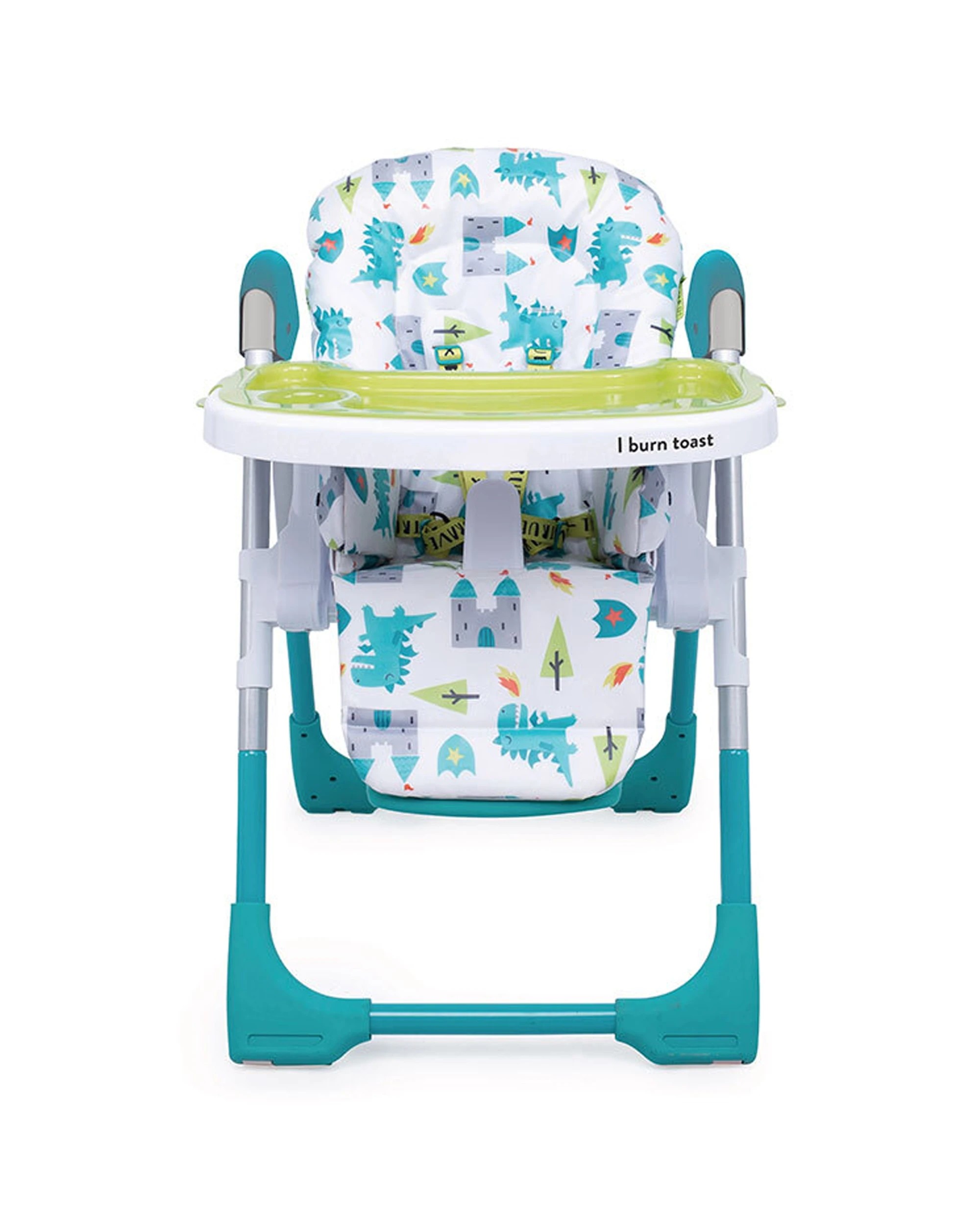 5 Cosatto Noodle Baby Feeding Highchair 0m+ Reclining Seat Adjustable Height Easy Clean Dragon Kingdom - Blue, 5 of 7