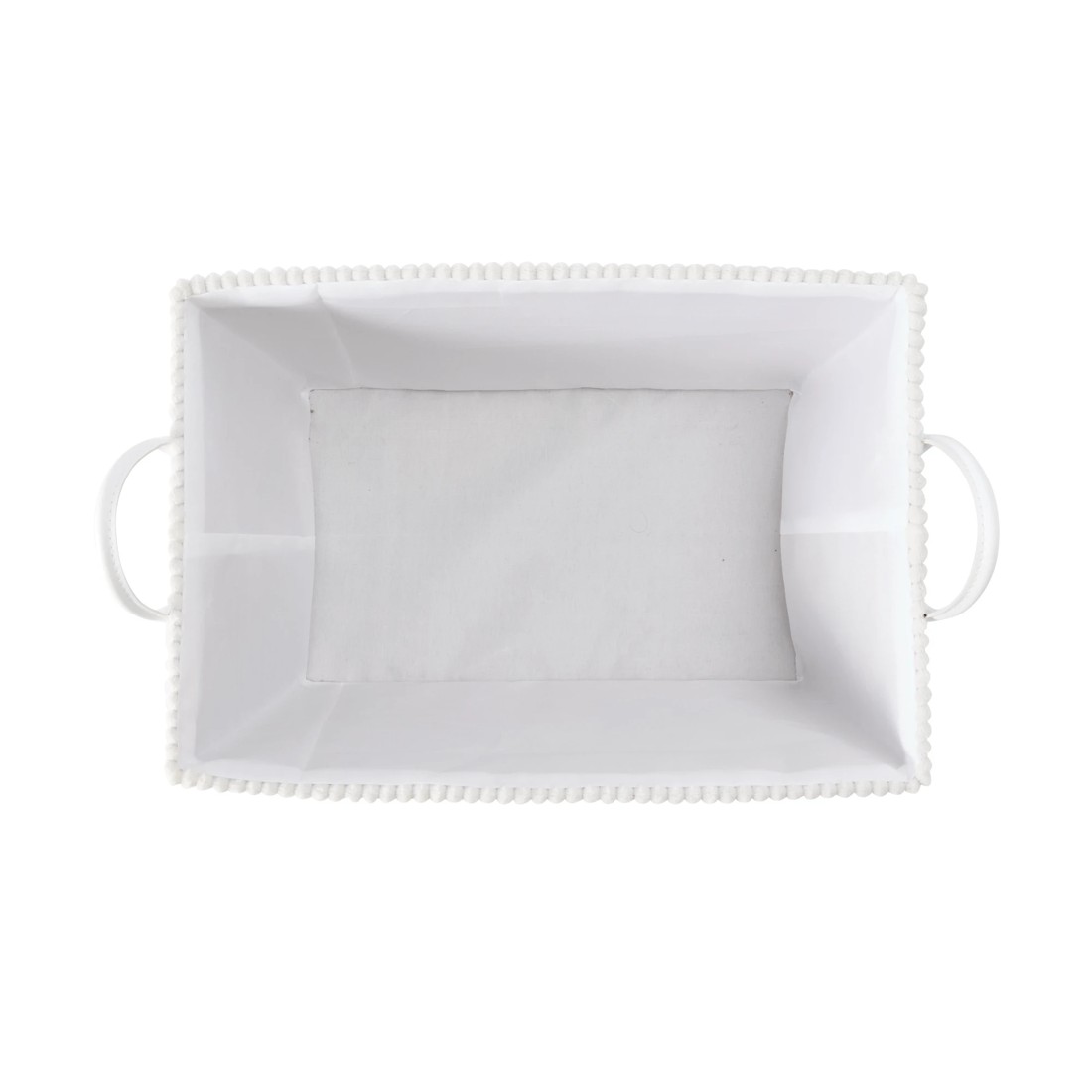 8 Tapered Ribbed Basket - White, 8 of 8