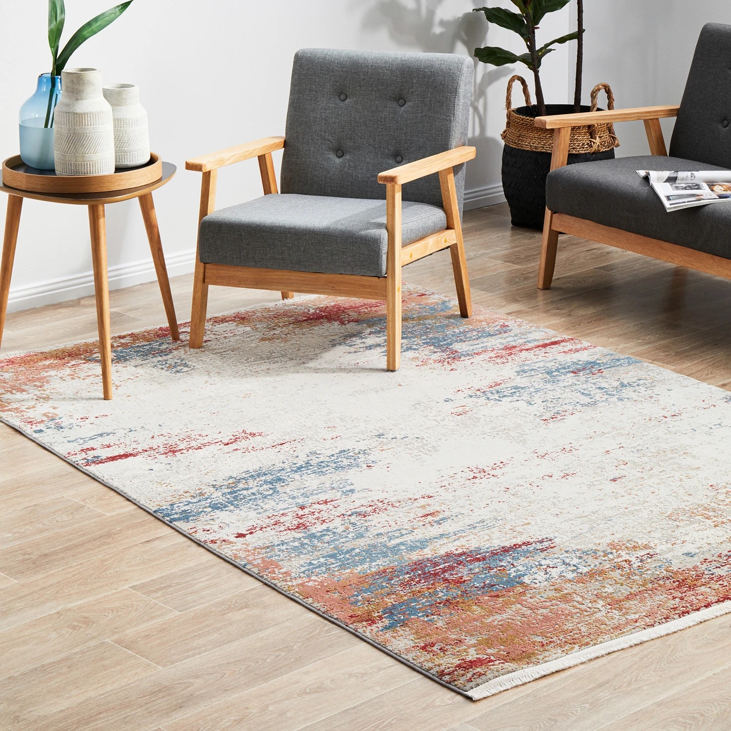 3 Common Ground Rugs Glimmers 109 330x240cm - Extra Large Bamboo Silk Floor Rug - Multi, 3 of 9