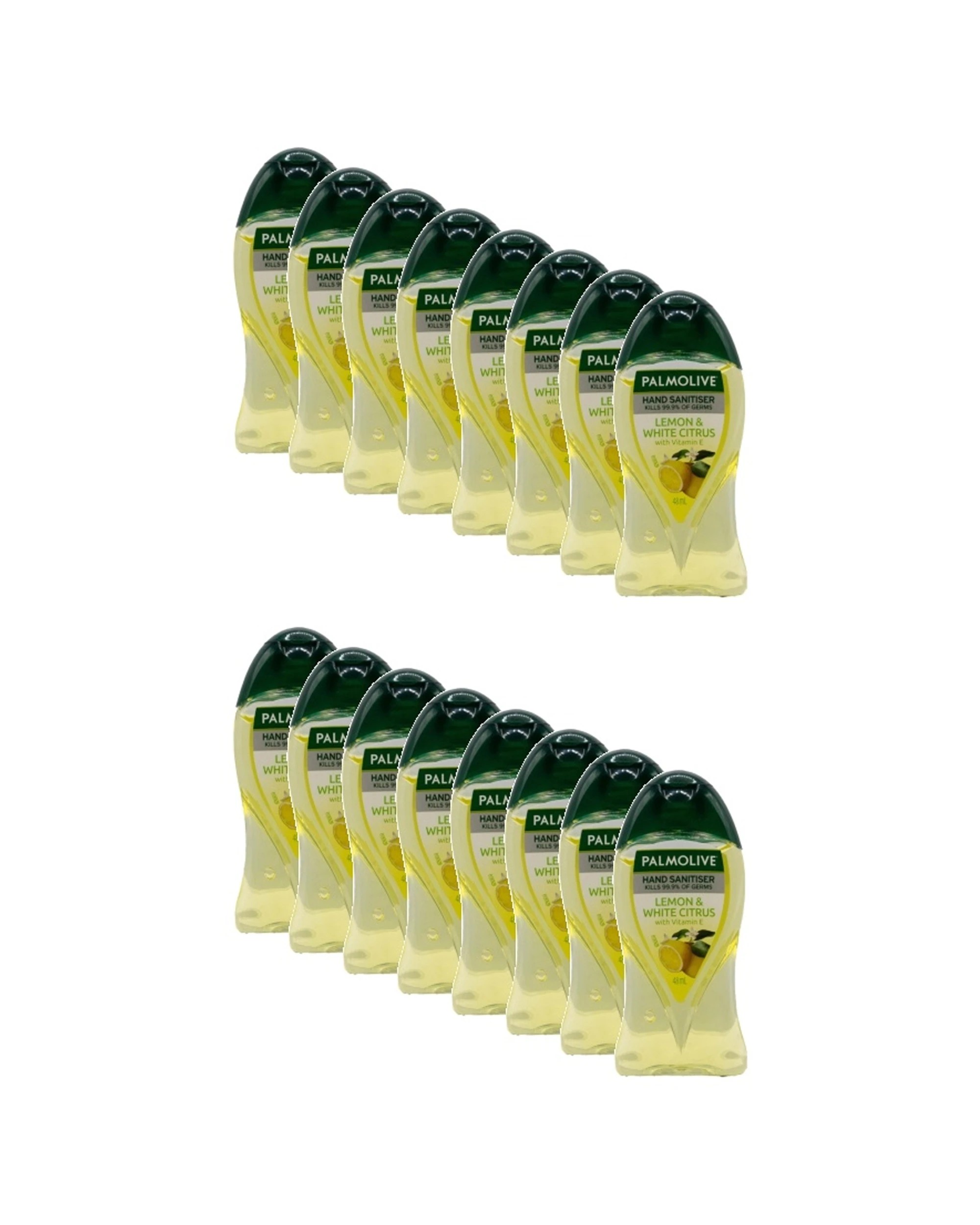 1 Palmolive 16PK Lemon And Citrus Scented Hand Sanitiser Bottle 48ml - Clear, 1 of 3
