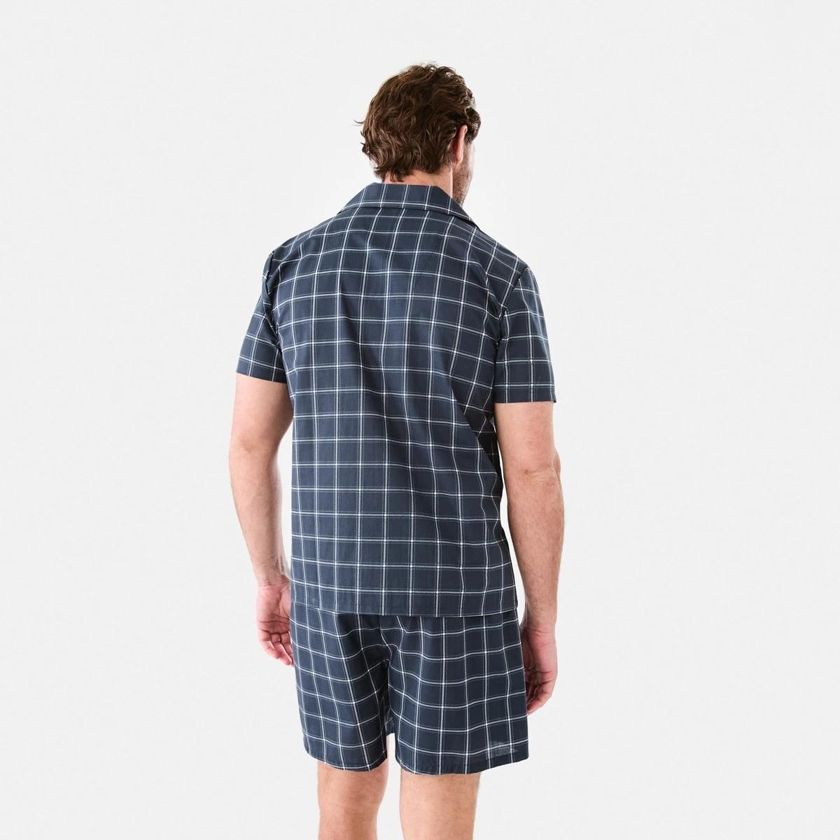 3 Short Leg Woven Pyjama Set COTTERS CHECK, 3 of 9