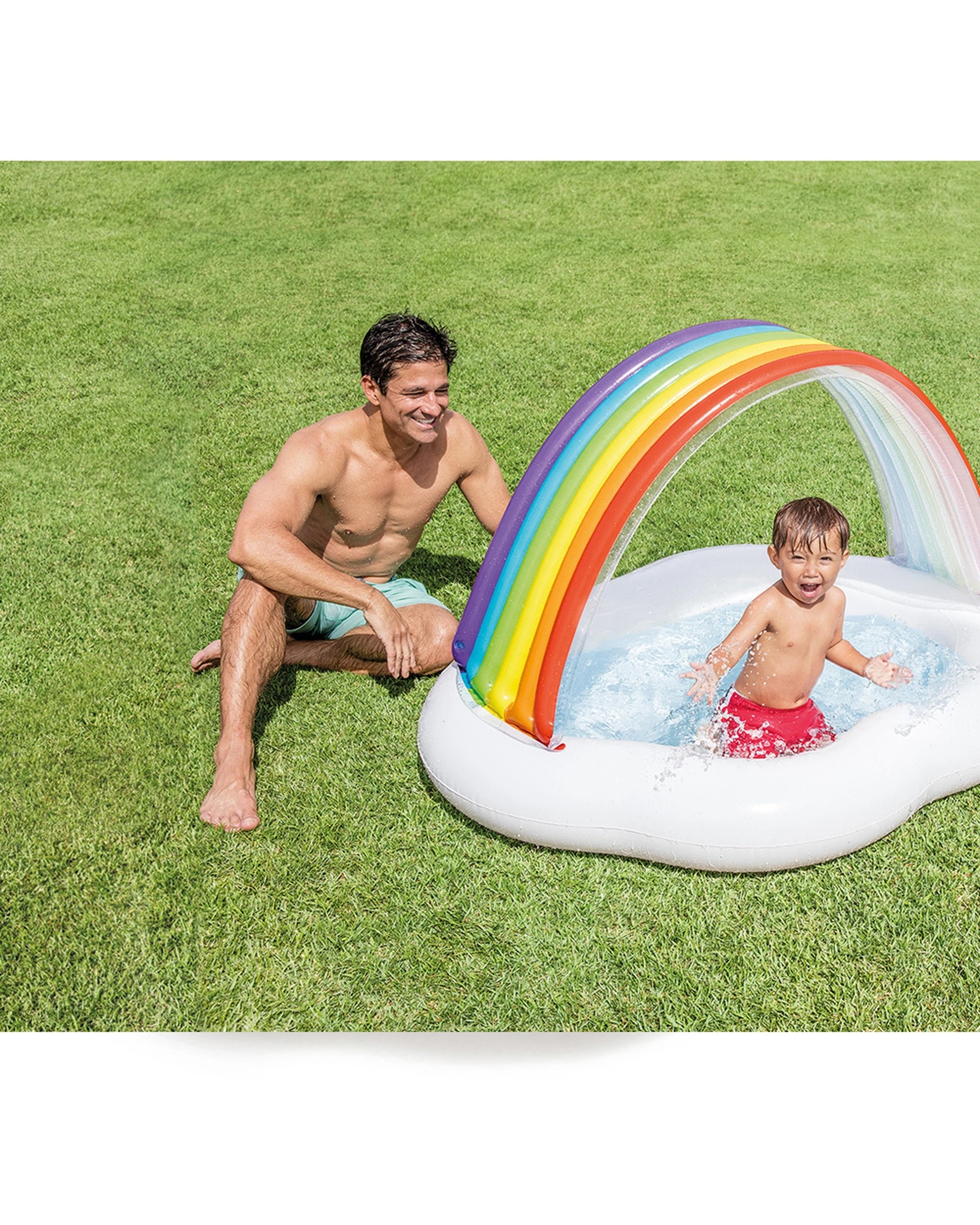 2 Intex Rainbow Cloud Baby Kids Inflatable Pool - Multi, 2 of 3