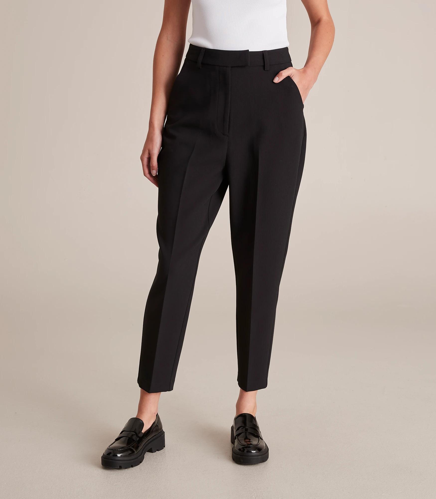 10 High Waist Slim Tapered Ankle Pants - Preview BLACK, 10 of 10
