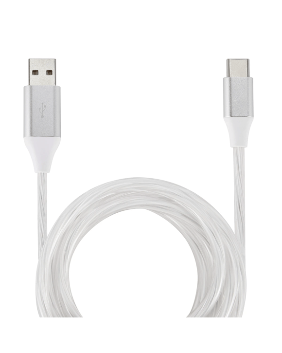 USB-A to USB-C 1m Cable with Light - Multi