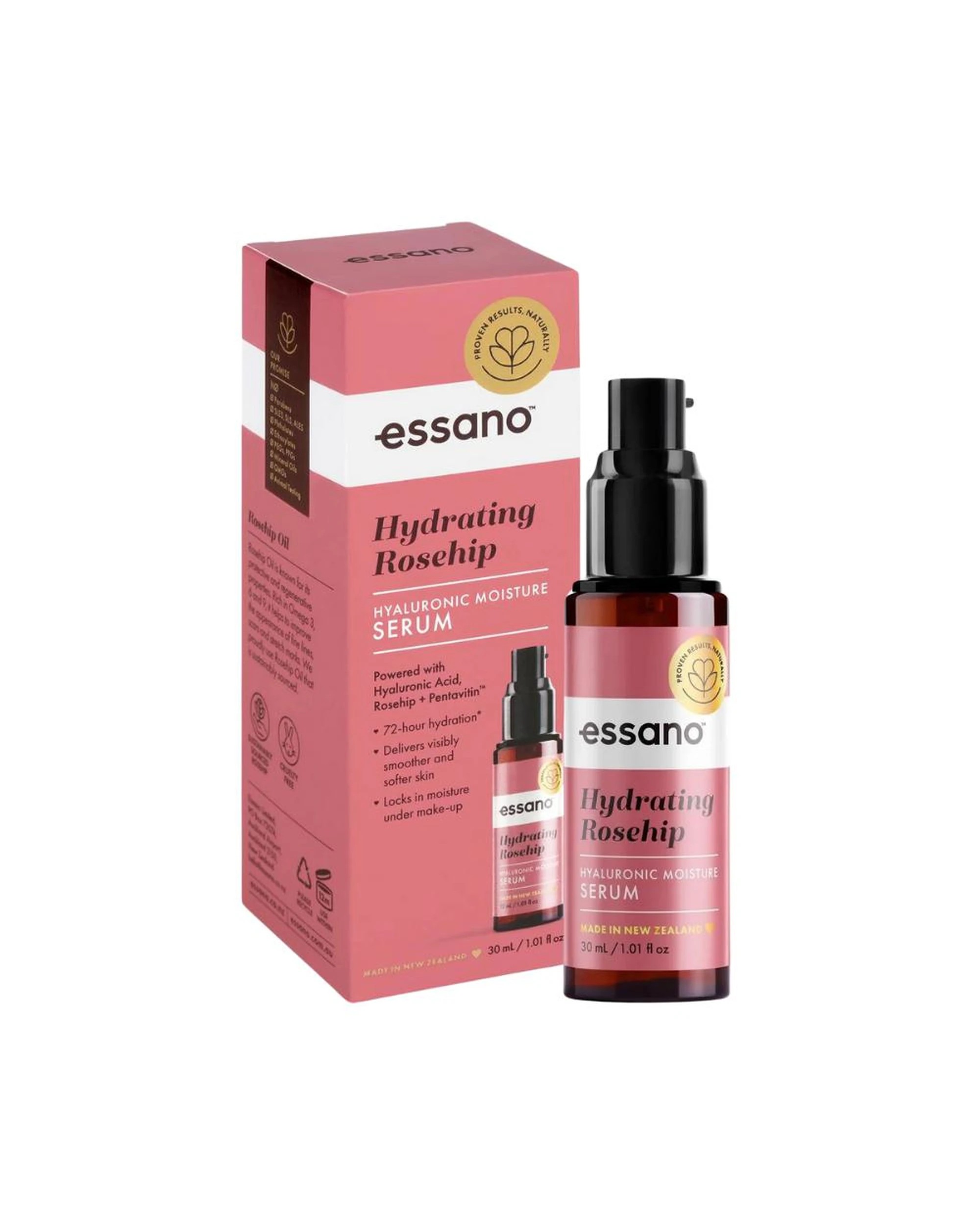1 Essano Hydrating Rosehip Hyaluronic Moisture Serum 30mL, 1 of 1