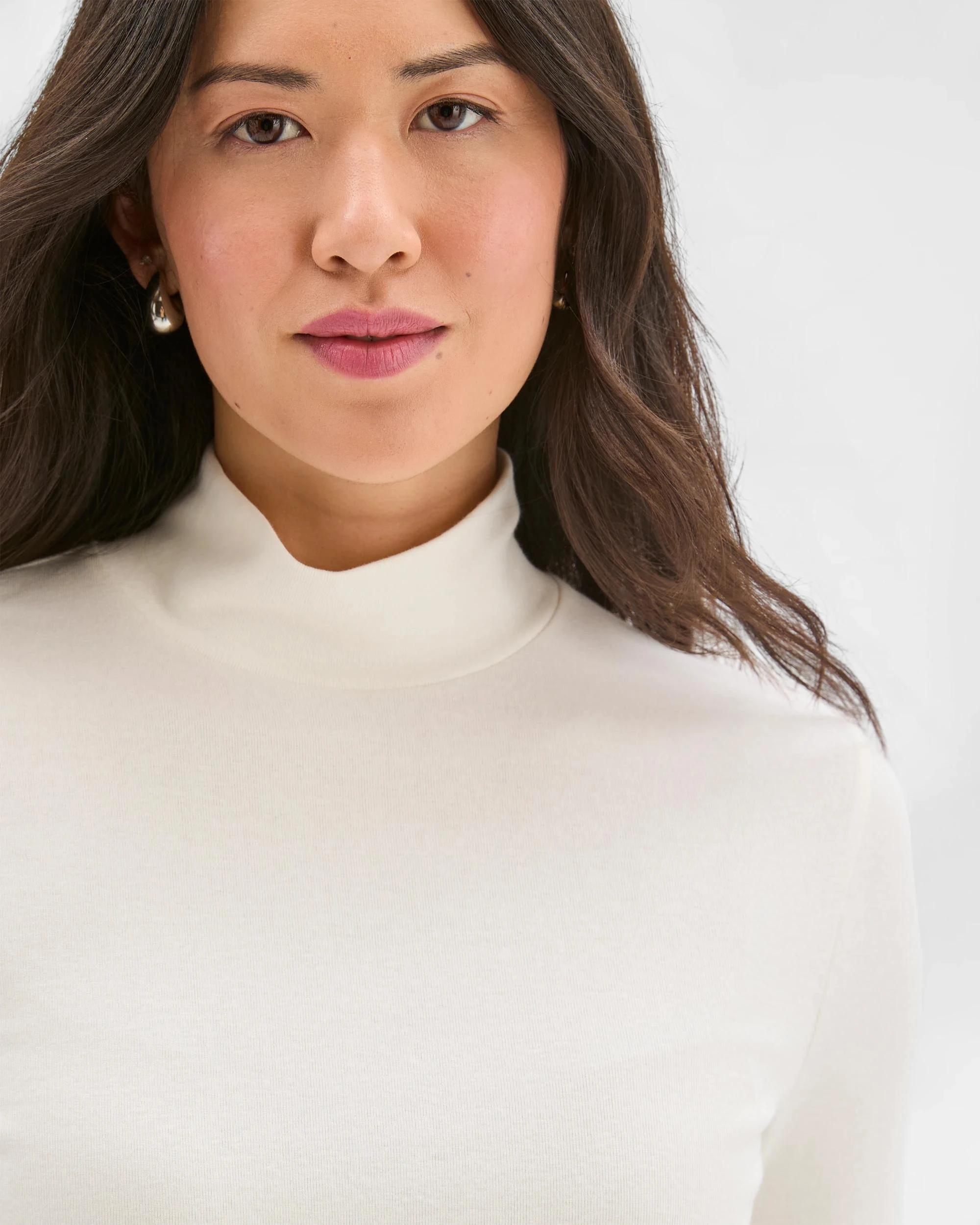 5 Target Woman Soft Touch Long Sleeve Skivvy Top CLOUD DANCER, 5 of 6