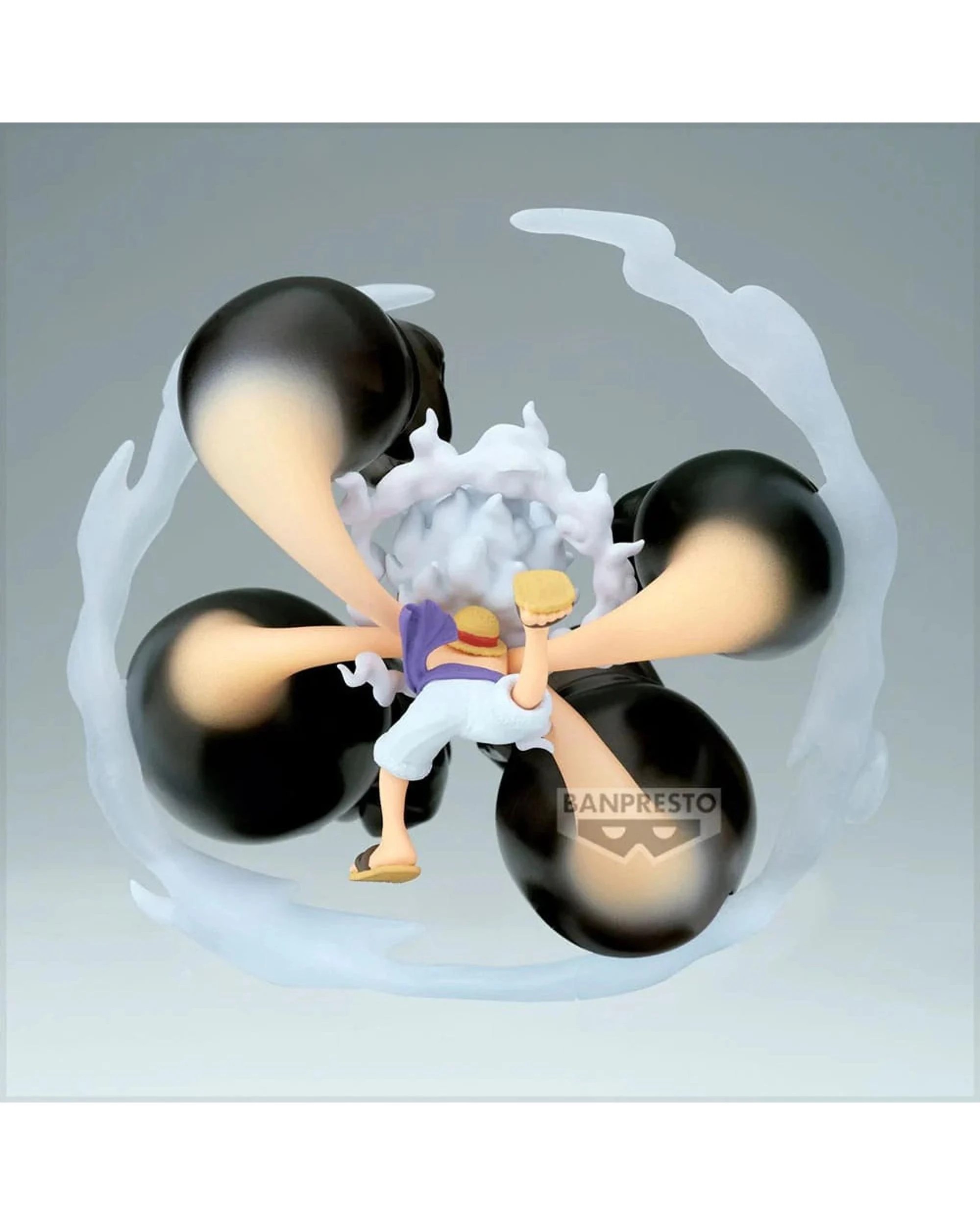 5 Banpresto World Collectible Figure One Piece Monkey D Luffy Gear 5 Gum-Gum Dawn Gatling 5 inch Special Figure, 5 of 5