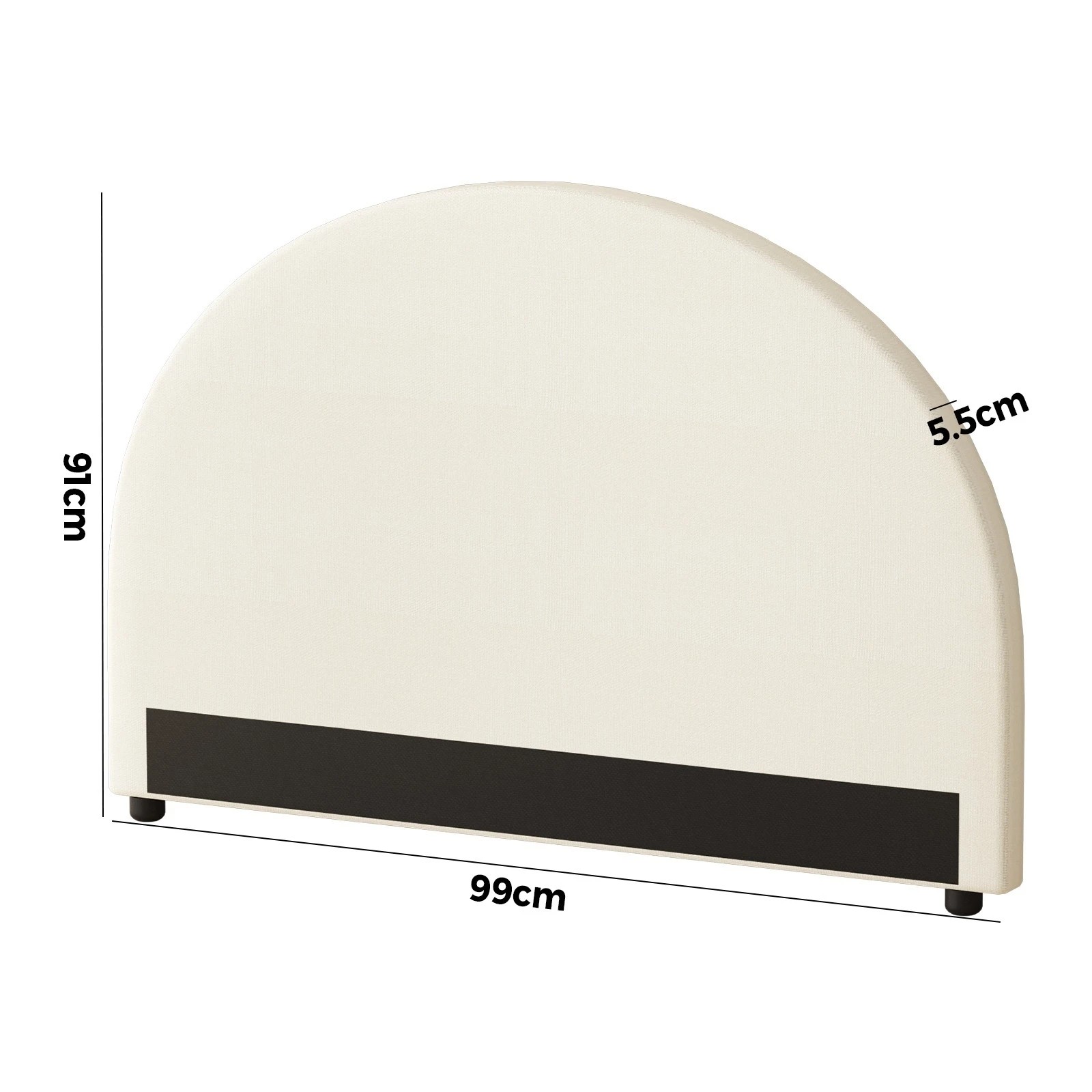 10 Oikiture Bed Head Single Size Headboard Bedhead
 - Beige, 10 of 10