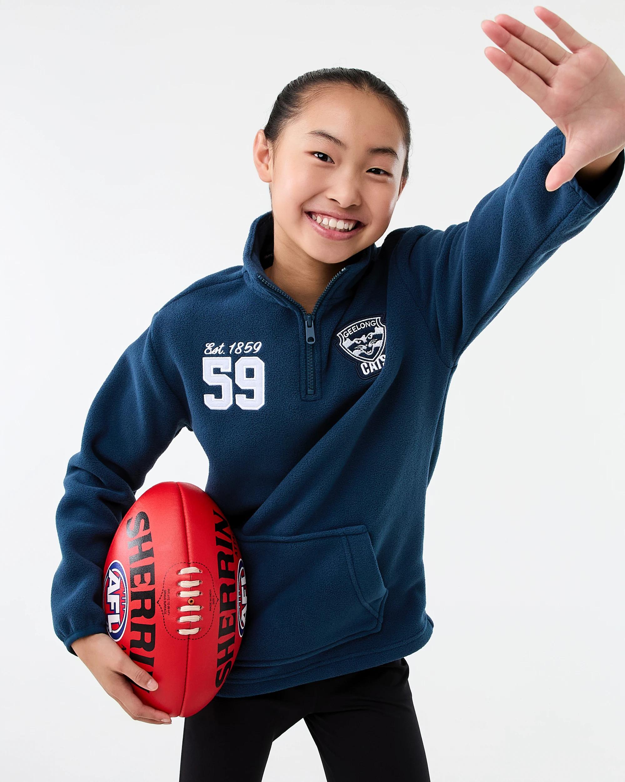 10 Official AFL Kids Polar Fleece Jacket Geelong, 10 of 10