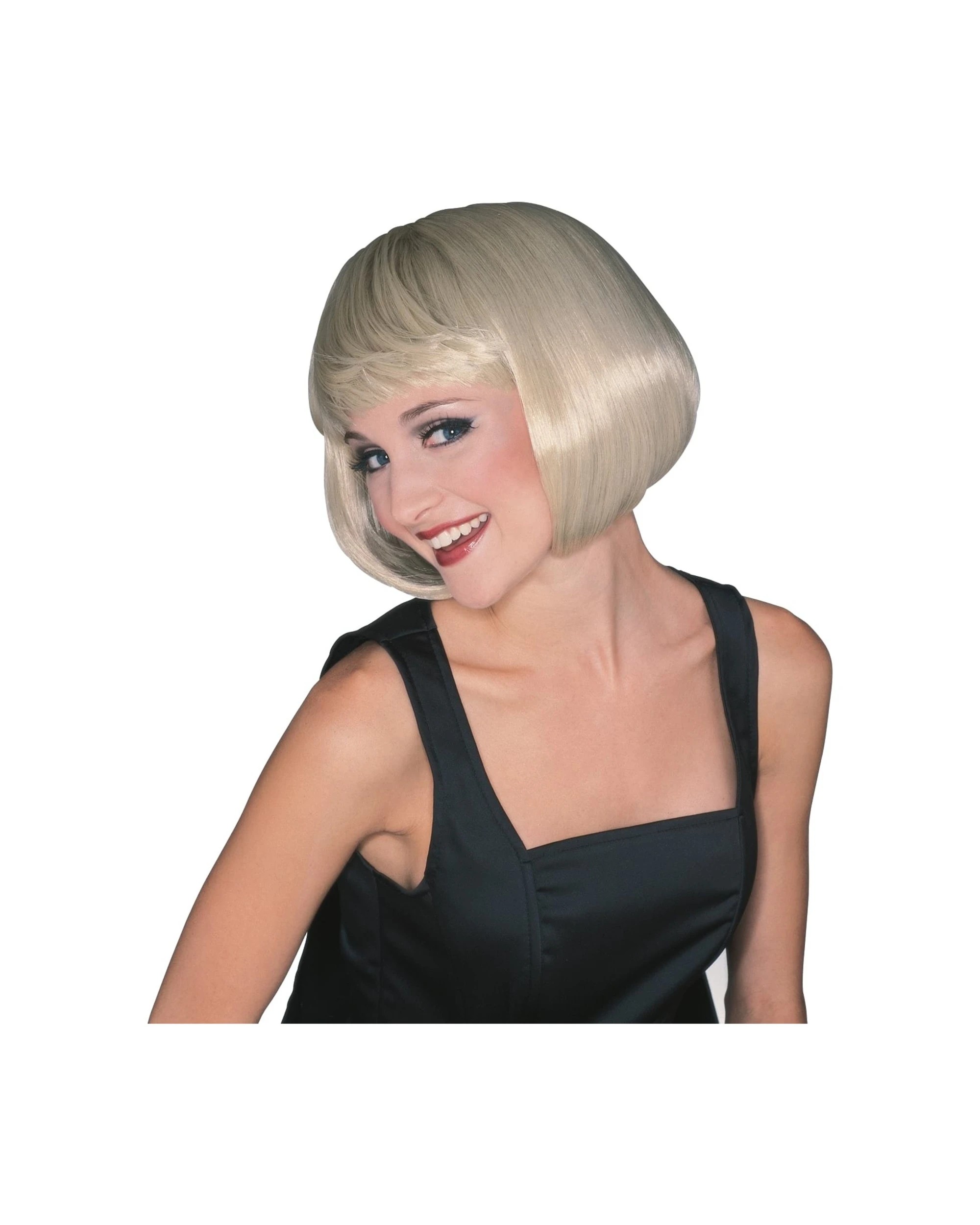 1 Rubies Supermodel Short Wig Hair Costume Accessory Adult - Yellow, 1 of 2