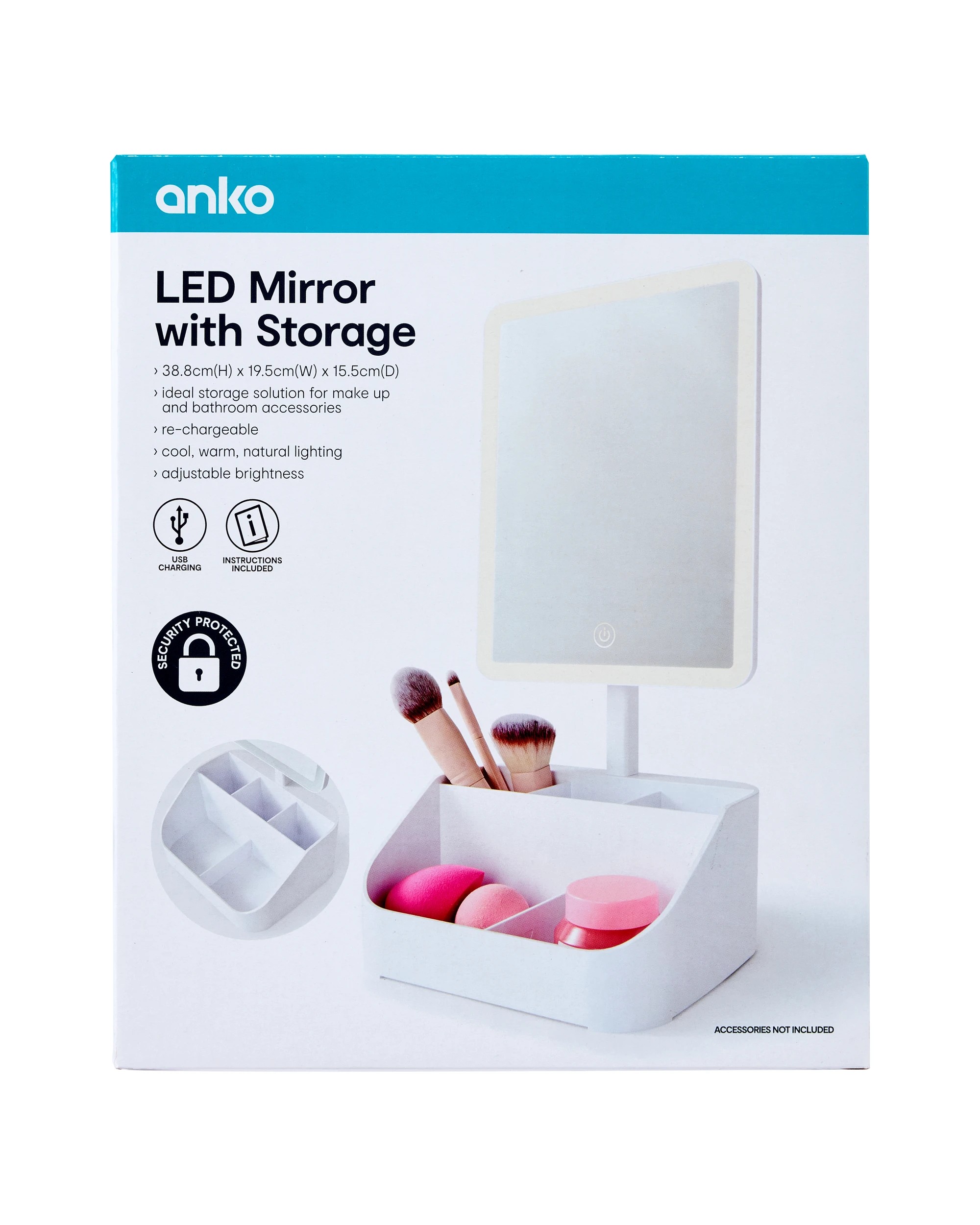 10 LED Mirror with Storage, 10 of 10