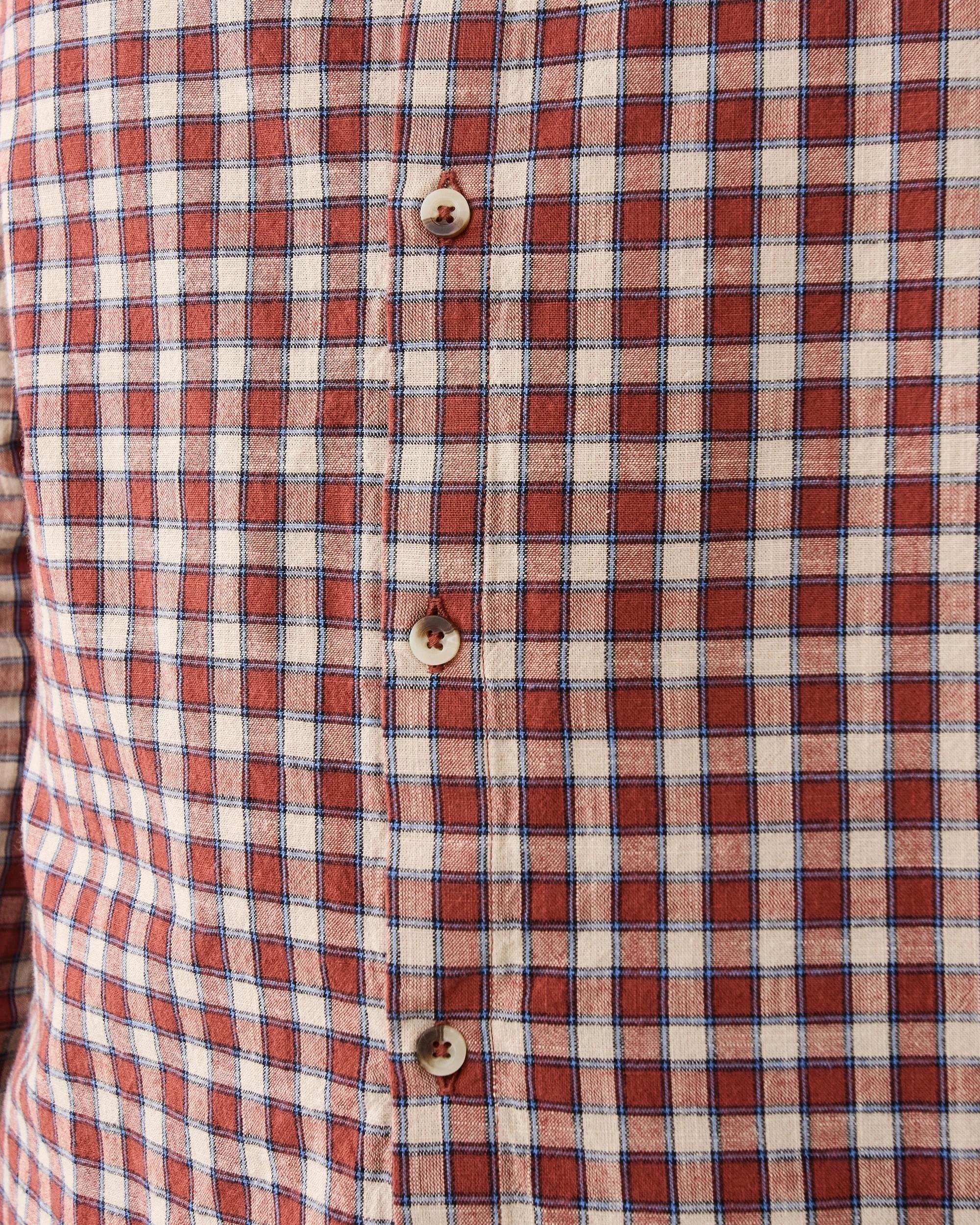 8 Long Sleeve Boxy Shirt Red Check, 8 of 9