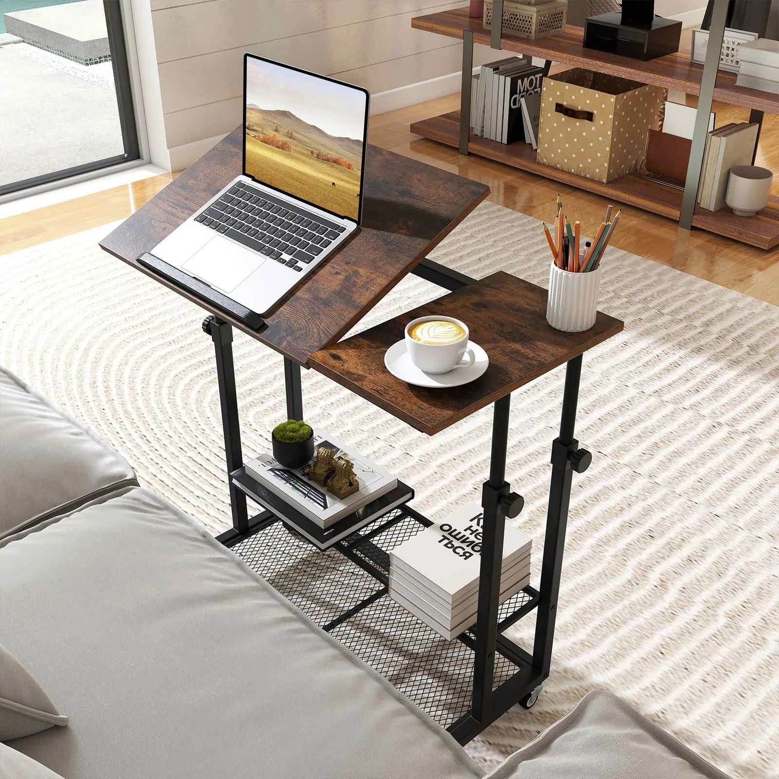 3 Costway Tilting Standing Desk Height Adjustable Stand up Computer Desk, 3 of 3