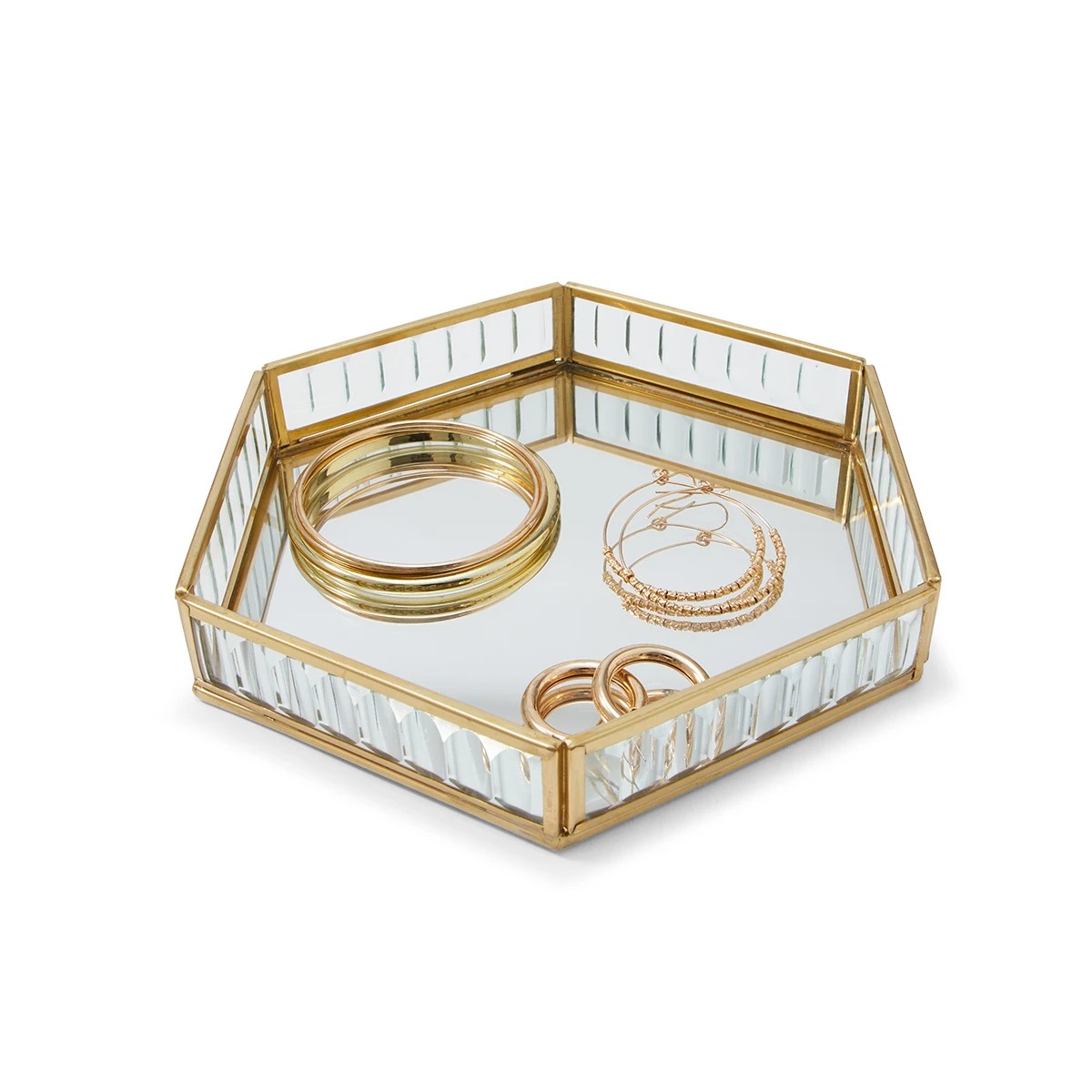 1 Fluted Glass Jewellery Tray, 1 of 5