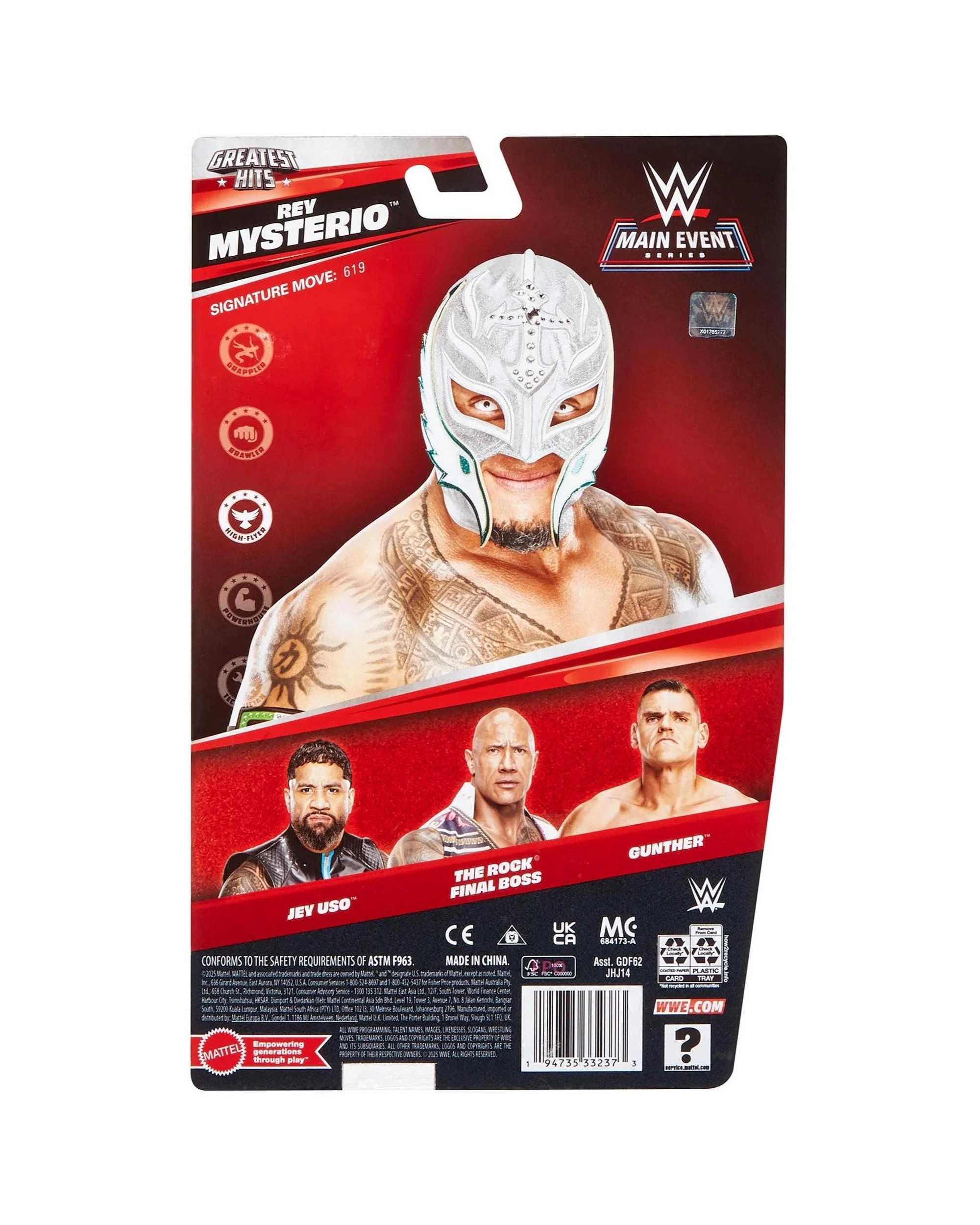 6 WWE Main Event Series Greatest Hits Rey Mysterio Action Figure, 6 of 6
