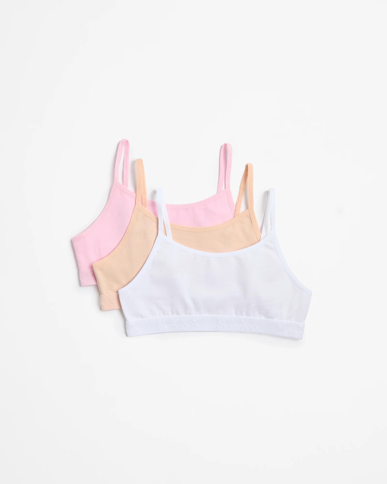 1 Maxx Crops 3 Pack PINK/NUDE/WHITE, 1 of 2