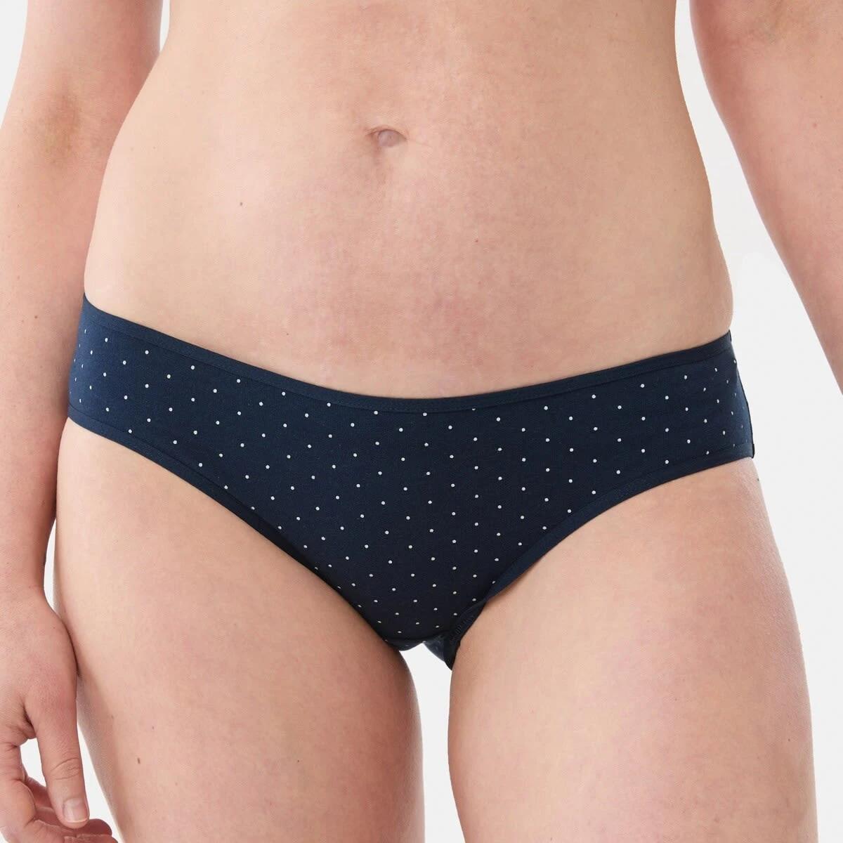 6 5 Pack Cotton Stretch Bikini Briefs NAVY SPOT, 6 of 10