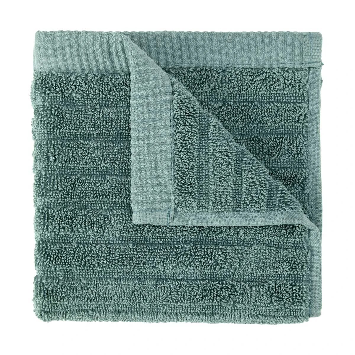 1 Cotton Face Washer - Teal, 1 of 4