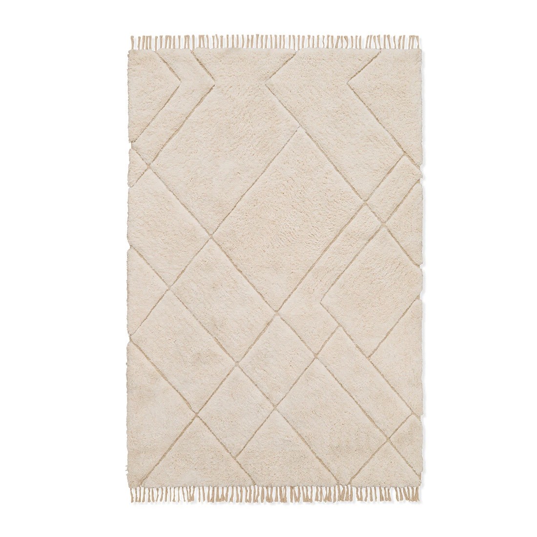 6 Sophia Rug - White, Extra Large - 270cm x 180cm, 6 of 7